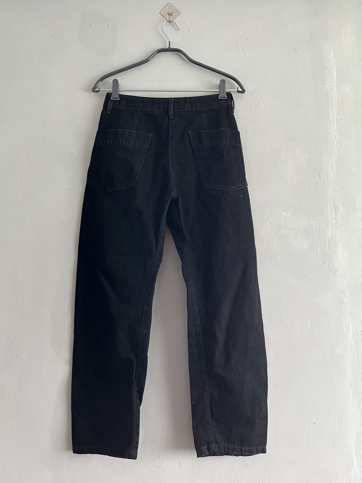 Lemaire LEMAIRE High Waisted Curved Pants - Black Size 24" / US 00 / IT 34 - 5 Thumbnail