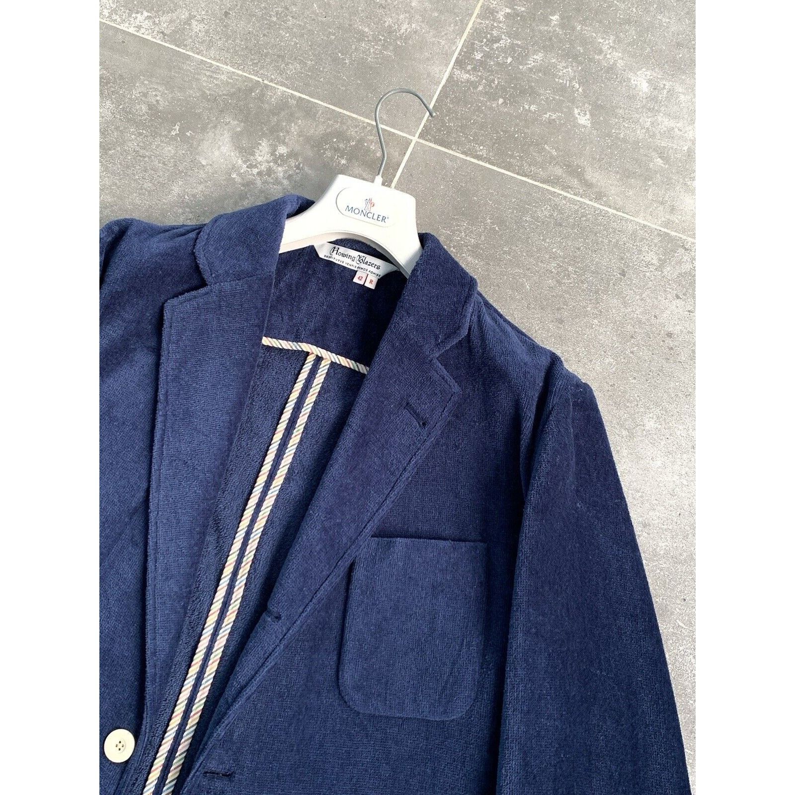 Japanese Brand × Rowing Blazers Mens ROWING BLAZERS Terrycloth Sport Blazer Jacket EU52 UK42 Size 52R - 10 Thumbnail