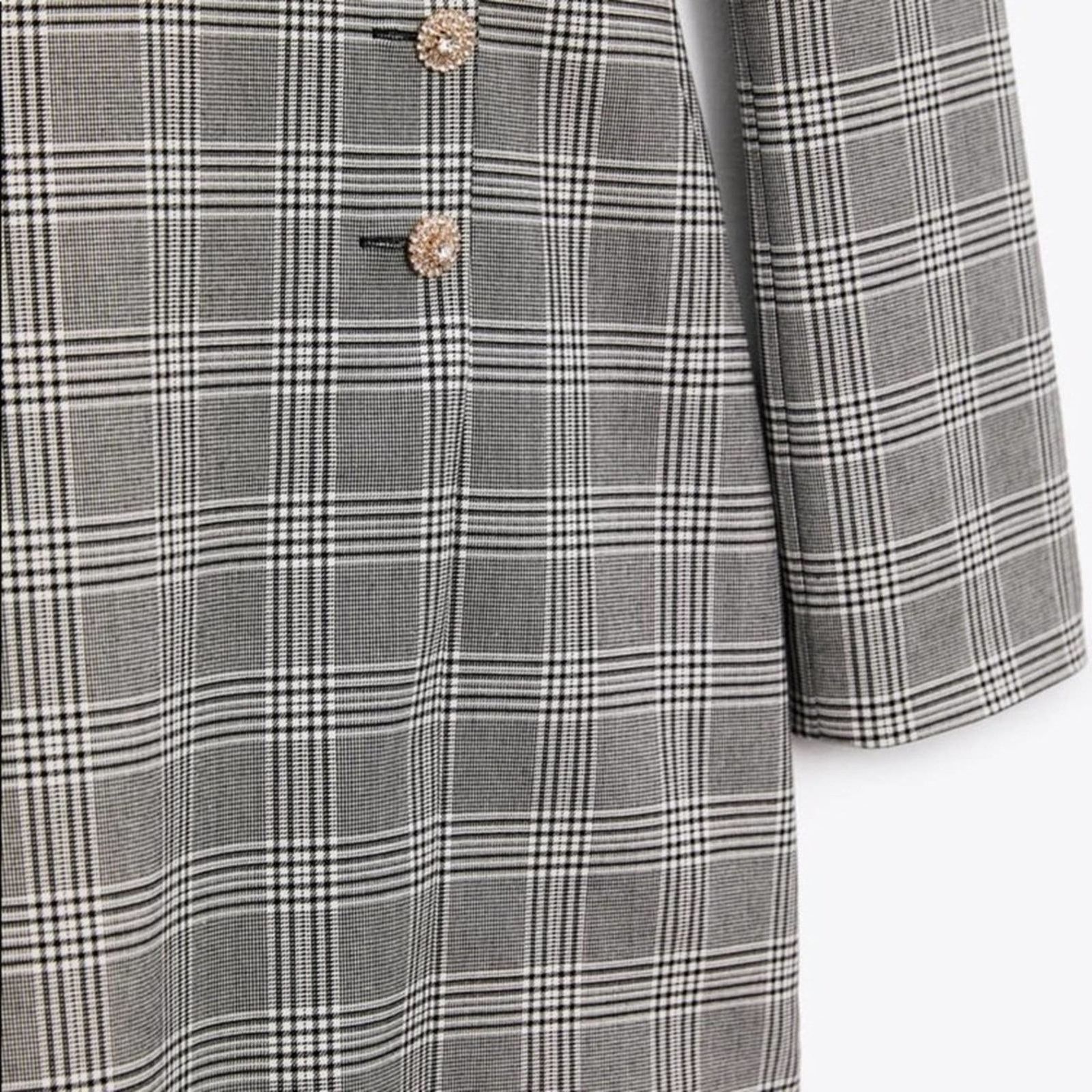 Zara ZARA BLOGGER FAVORITE PLAID BLAZER DRESS Size S / US 4 / IT 40 - 13 Thumbnail