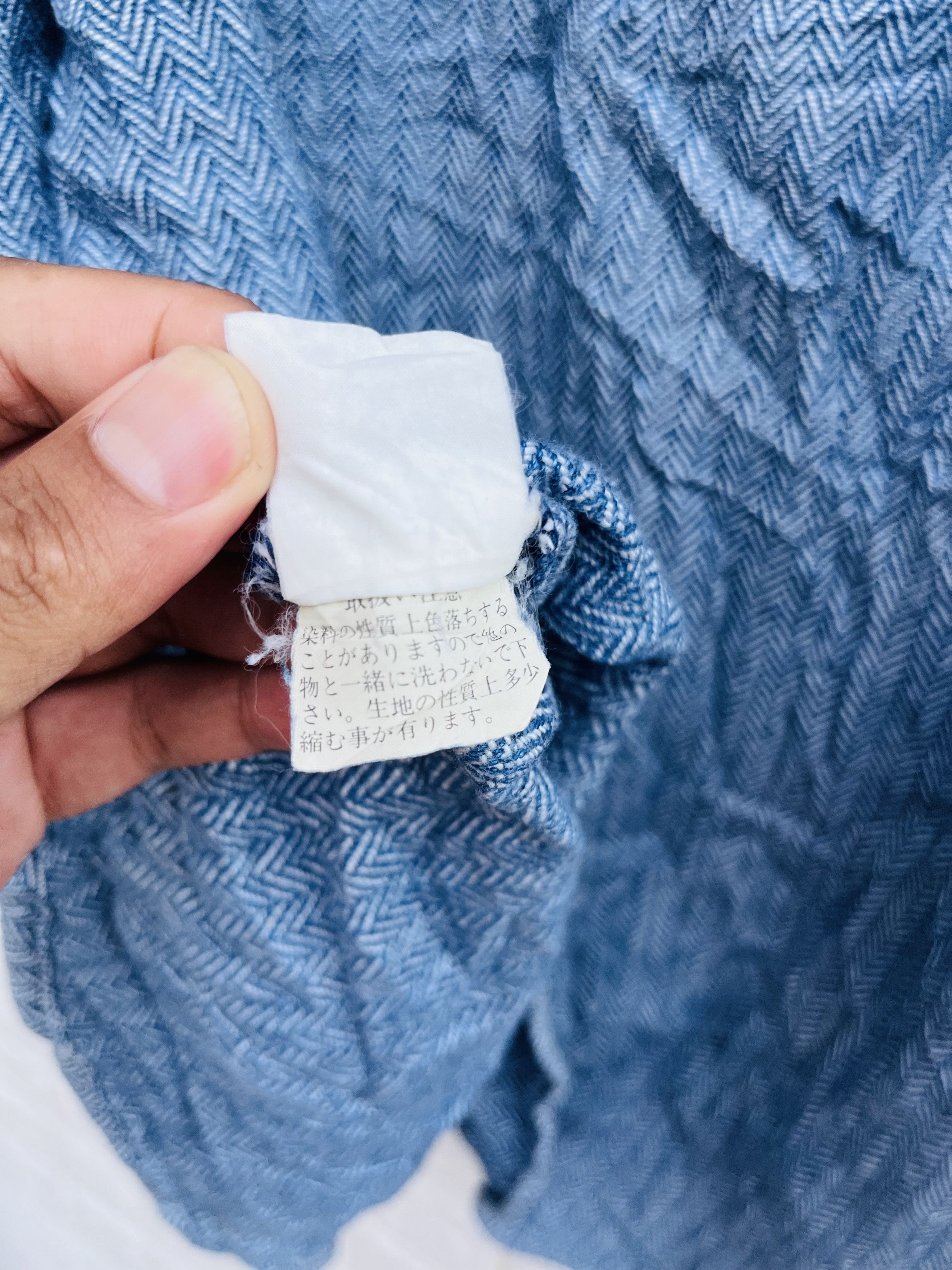 Japanese Brand × Vintage Vintage Blue Way Haringbone Japanese Designer Fashion Style Size US XL / EU 56 / 4 - 11 Thumbnail