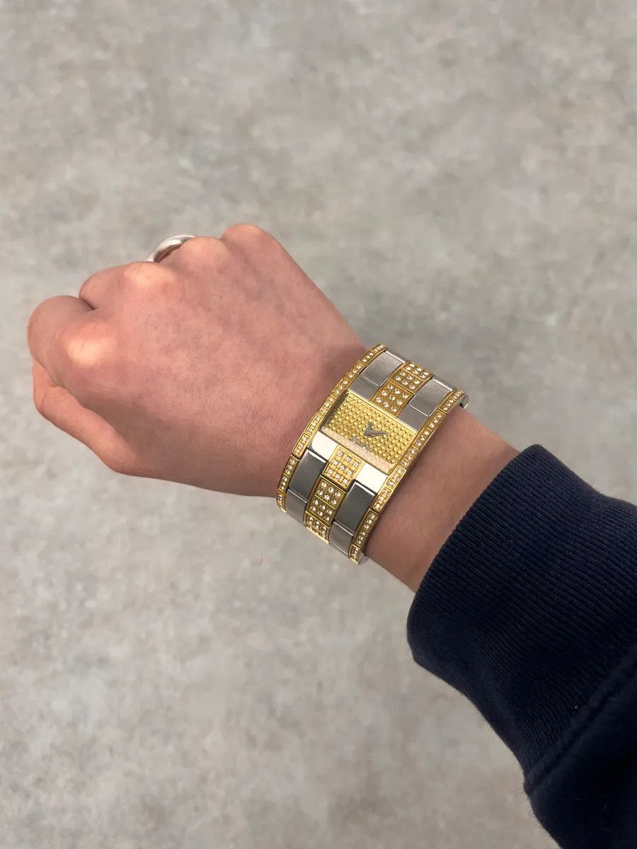 Dolce & Gabbana 2000s Dolce & Gabbana Metal Golden & Silver Old School Watch Size ONE SIZE - 1 Thumbnail