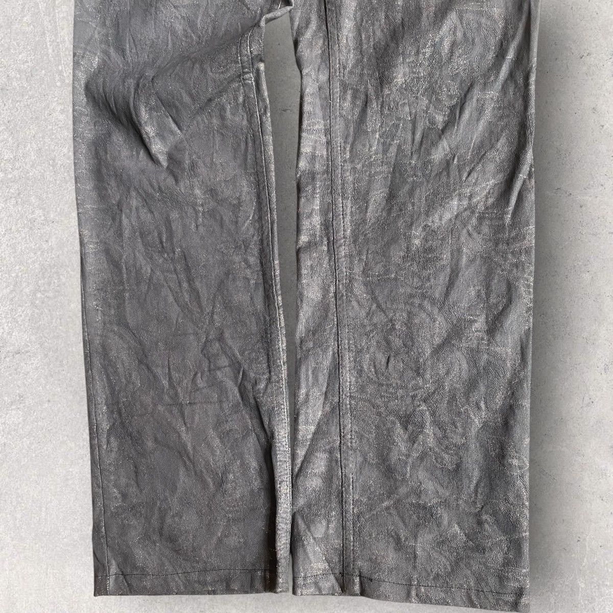 John Galliano SS06 Wax Floral Jacquard Pants Size US 32 / EU 48 - 3 Thumbnail