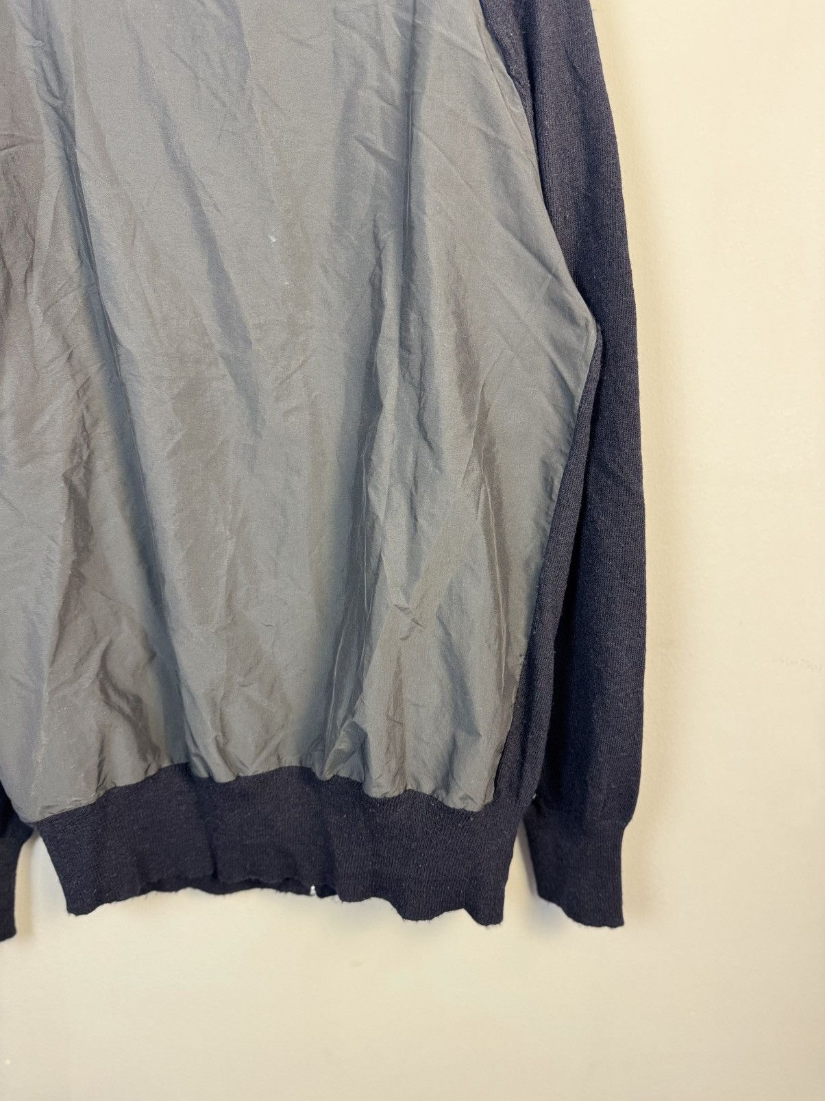Allsaints × Vintage Rare Allsaints ripped design wool/nylon/cashmere sweater Size US L / EU 52-54 / 3 - 11 Thumbnail