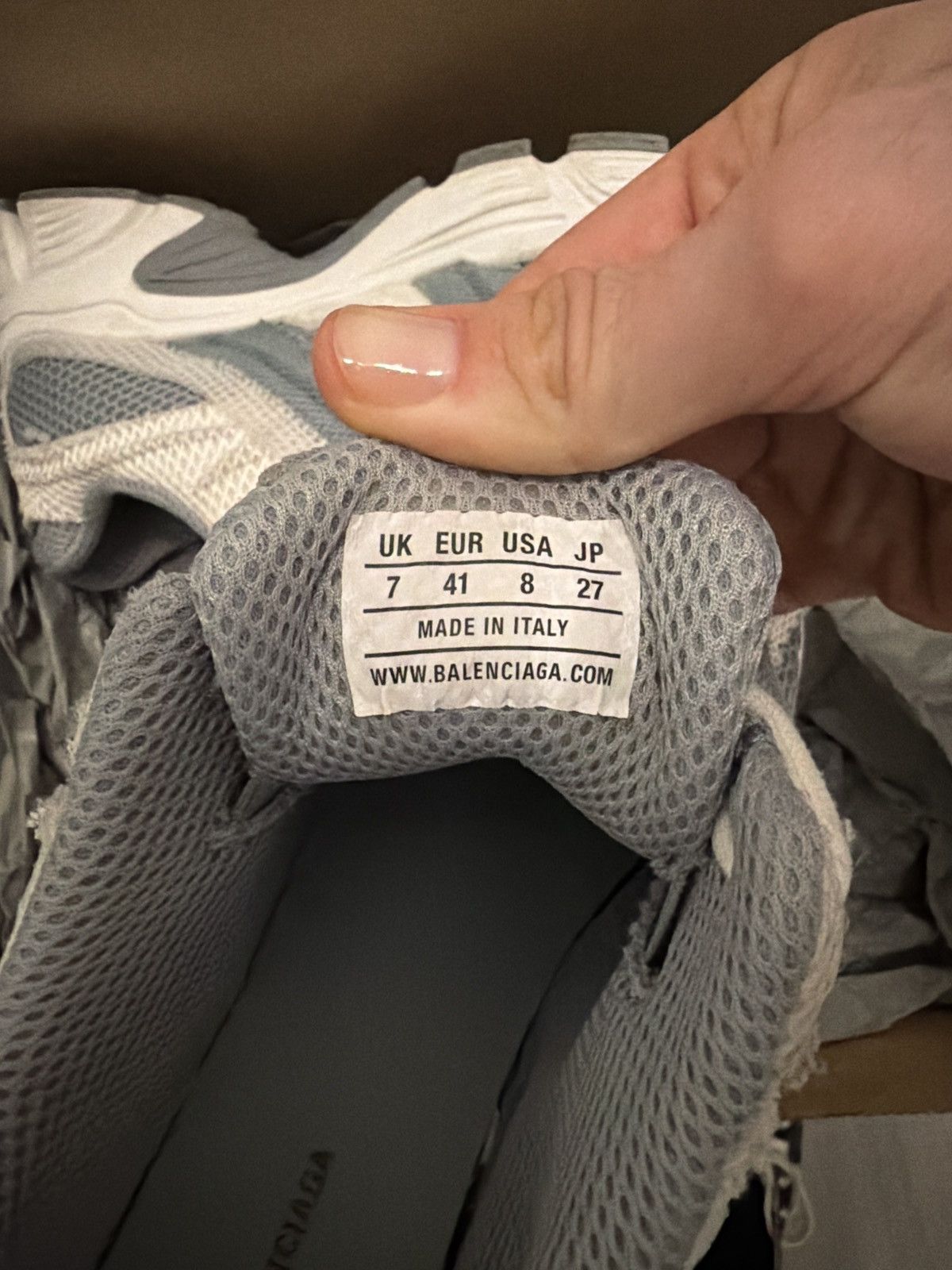 Balenciaga Baleniaga phantom sneaker grey/white Size US 8 / EU 41 - 10 Thumbnail