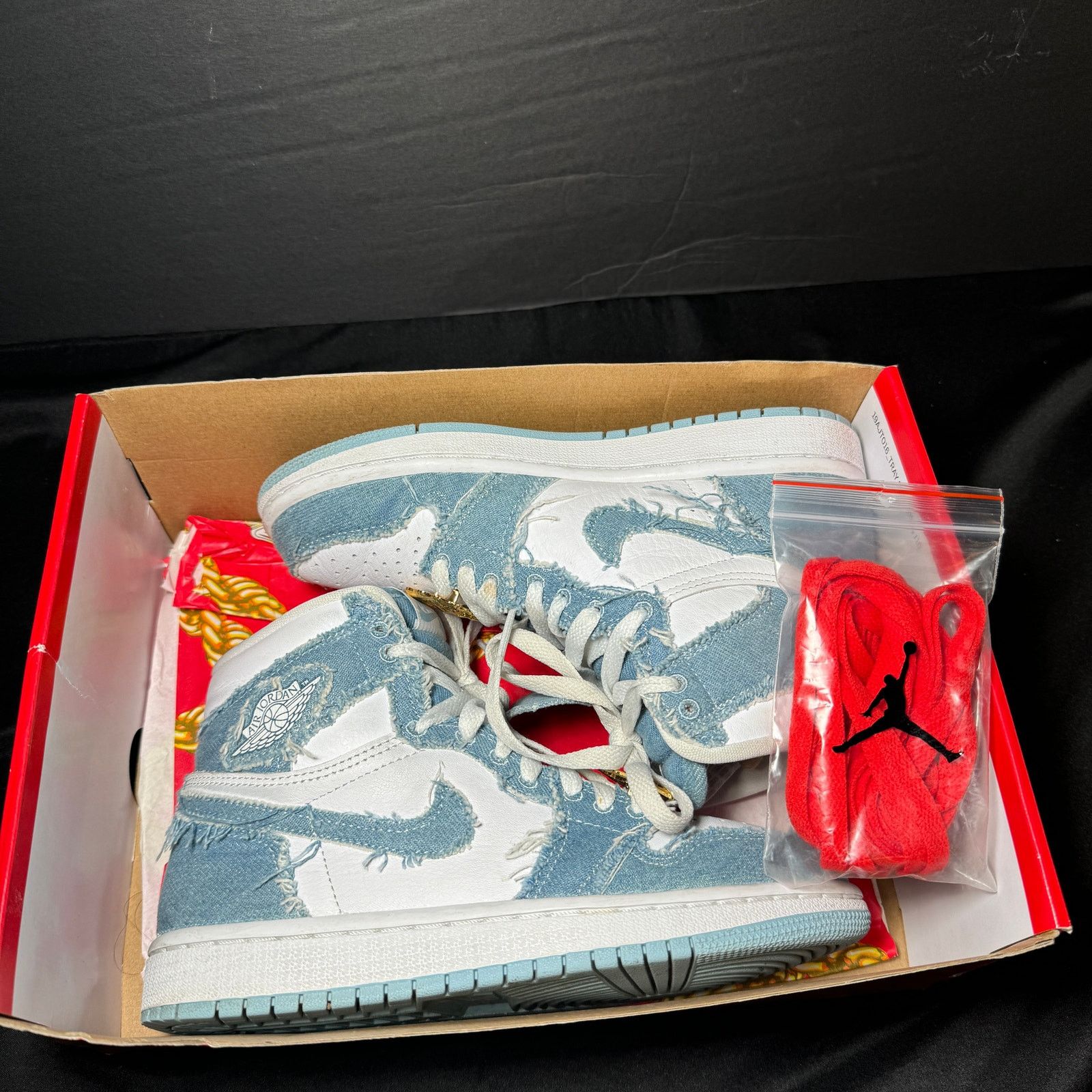 Jordan Brand × Nike Size 5 - Wmns Air Jordan 1 Retro High OG Denim Women's Shoes Size US 5 / IT 35 - 11 Thumbnail