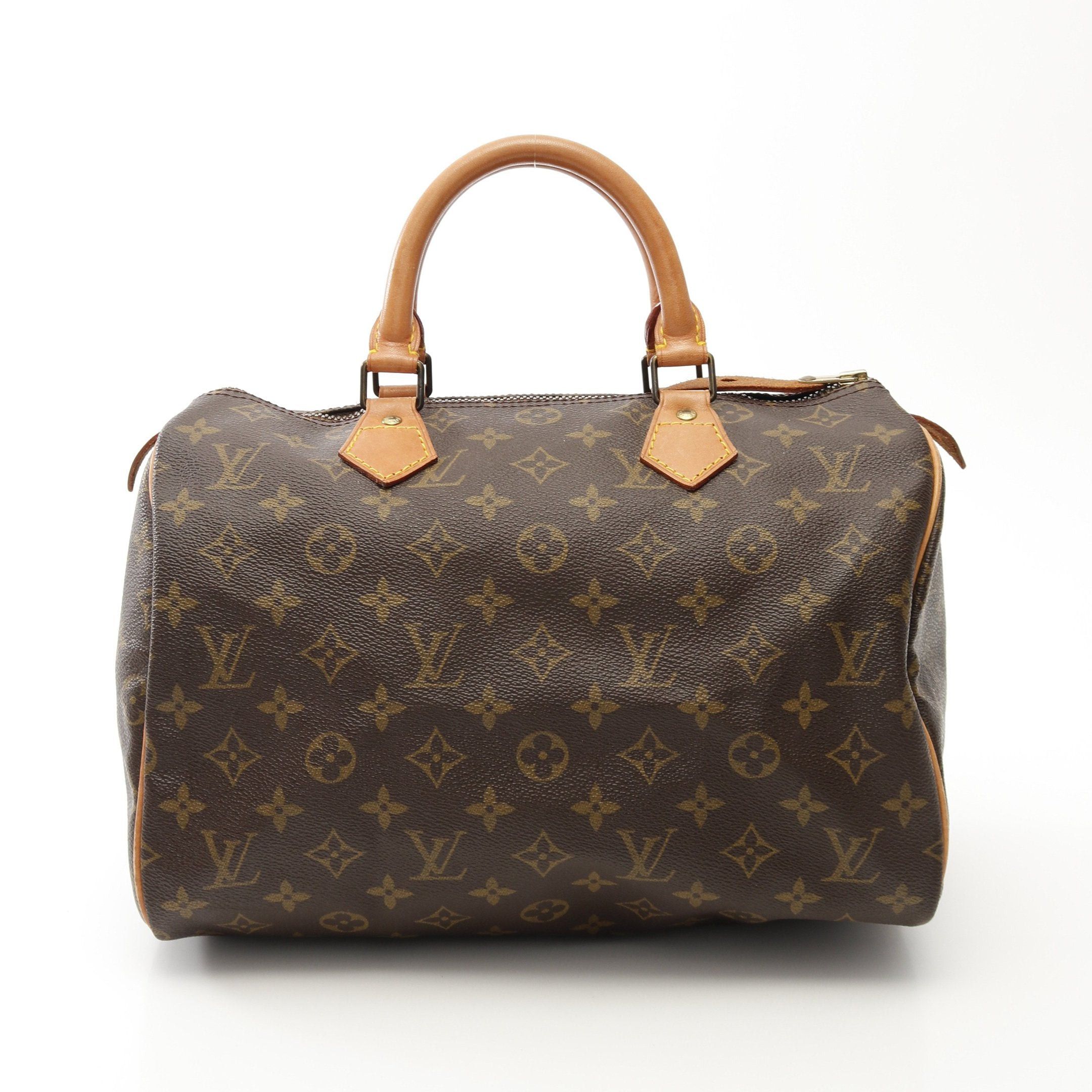 Louis Vuitton Louis Vuitton Speedy 30 Monogram Handbag Leather Brown Size ONE SIZE - 1 Thumbnail