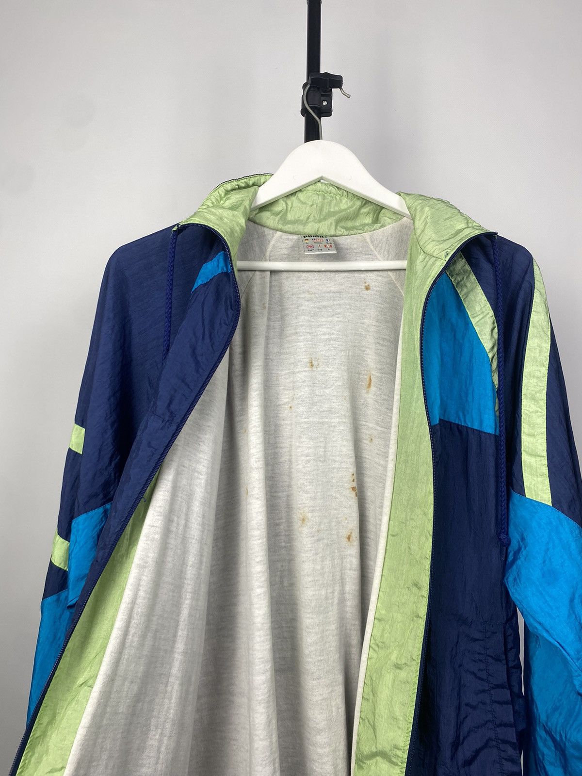 Puma × Vintage Vintage 90s PUMA Full Zip Retro Nylon Track Top Jacket Size US L / EU 52-54 / 3 - 12 Thumbnail