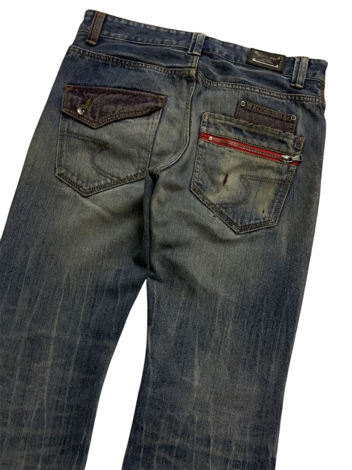 semanticdesign 💥Avant-Garde Flare Semantic design Ripped Denim Pant Size US 32 / EU 48 - 7 Thumbnail