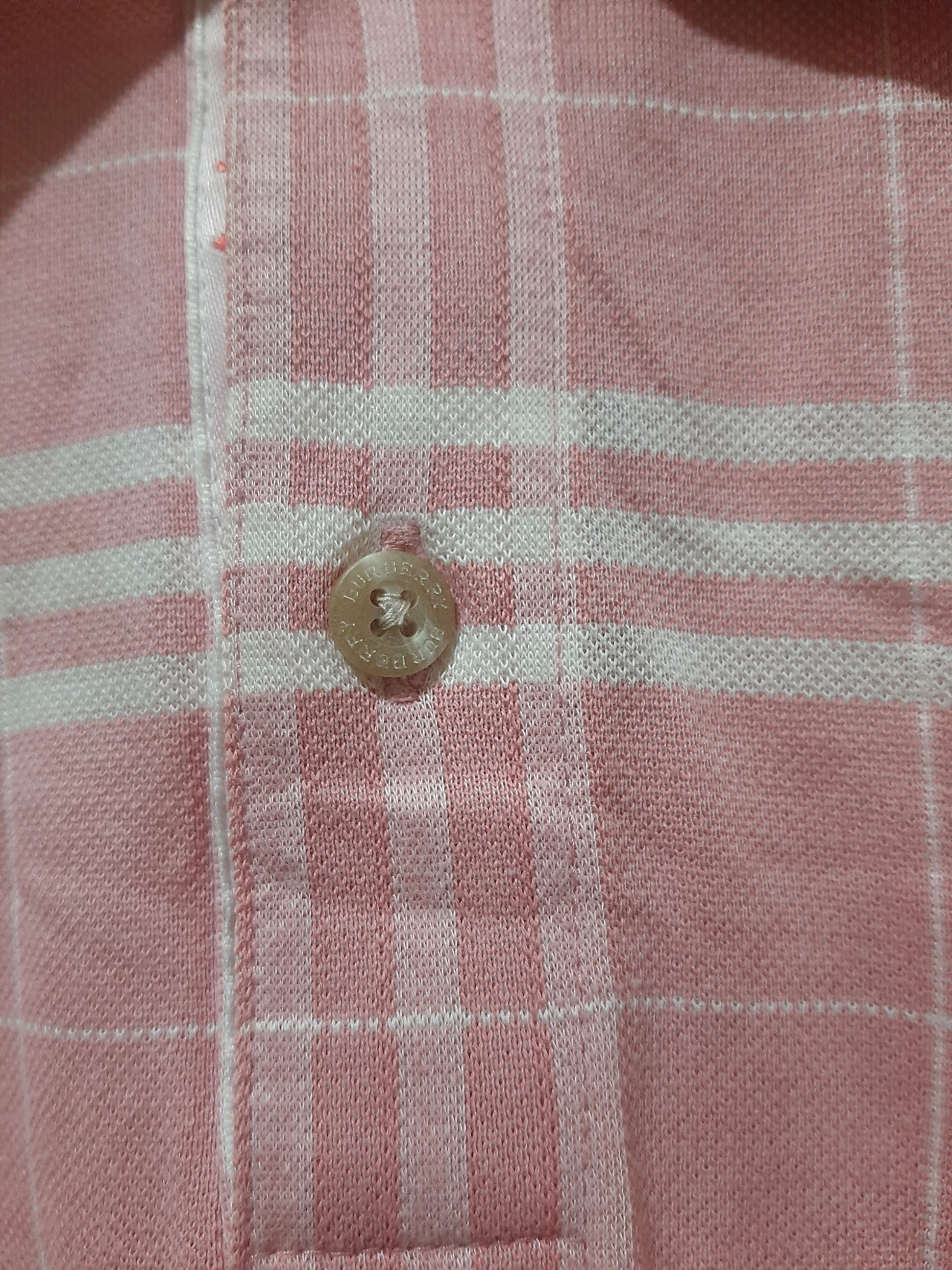 Burberry 🔥Rare Vintage Burberry Golf Check Long Sleeve Polo Shirt Size US L / EU 52-54 / 3 - 4 Thumbnail