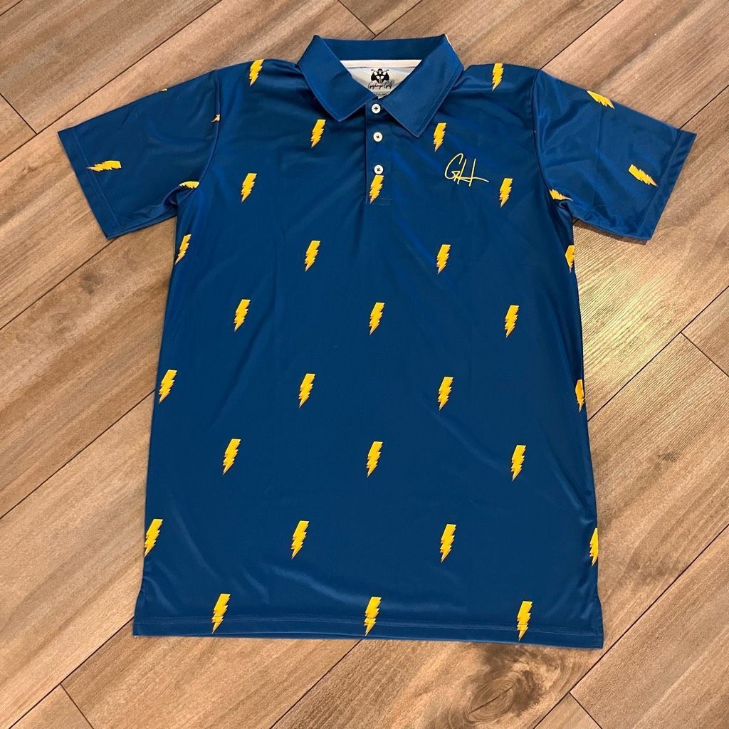 Nike Gashouse Golf Blue Patten Athletic Workout Casual Polo Shirt Size US M / EU 48-50 / 2 - 1 Thumbnail