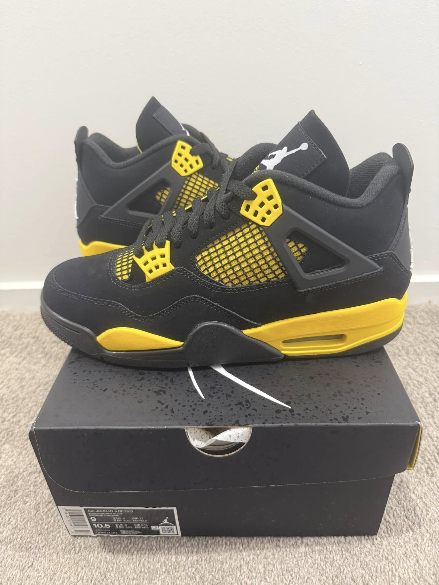Jordan Brand Air Jordan 4 Thunder 2023 US9 Size US 9 / EU 42 - 1 Thumbnail