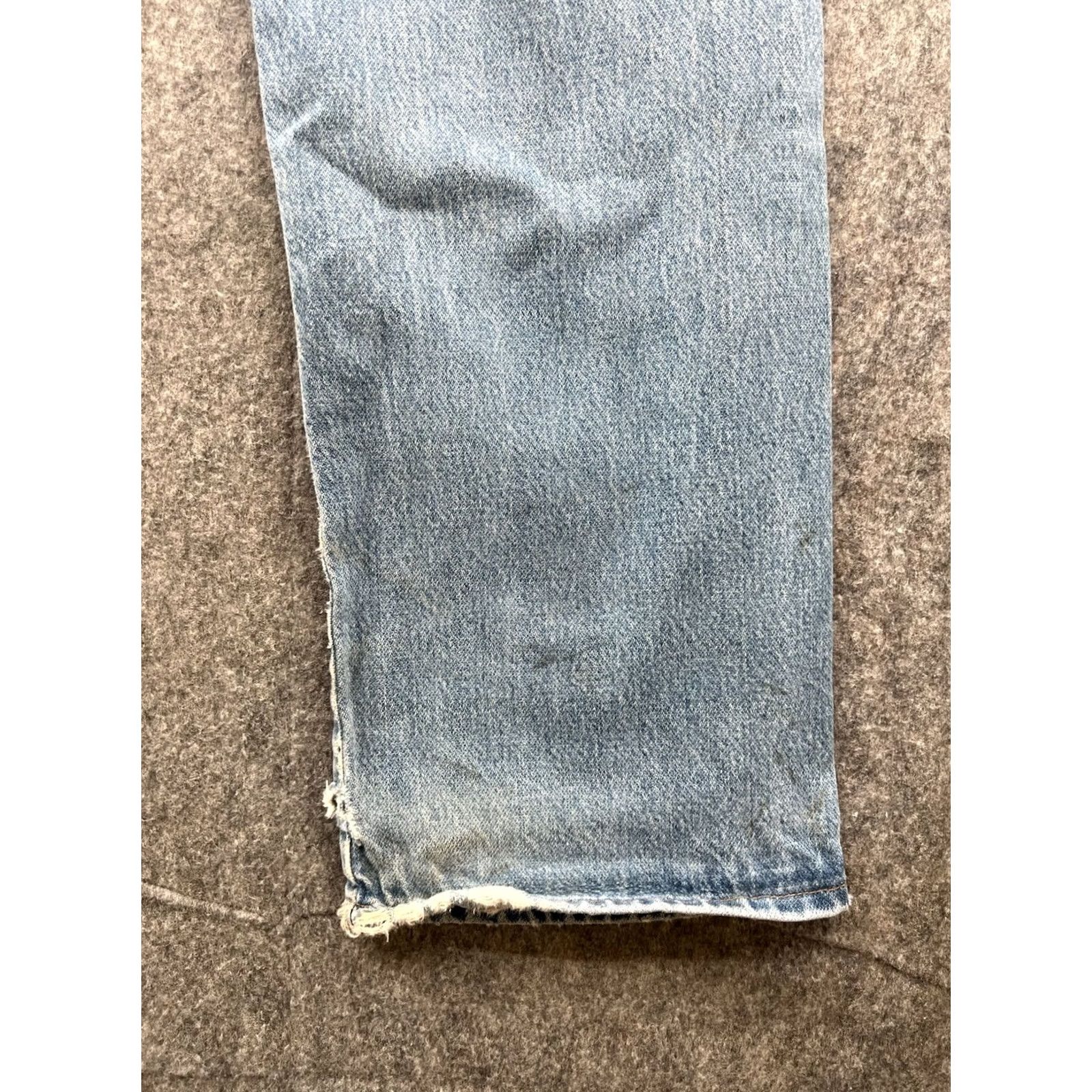 Wrangler VINTAGE Wrangler Jeans Men's Blue Straight Faded Stone Wash Distressed Sz 40x32 Size US 40 / EU 56 - 6 Thumbnail