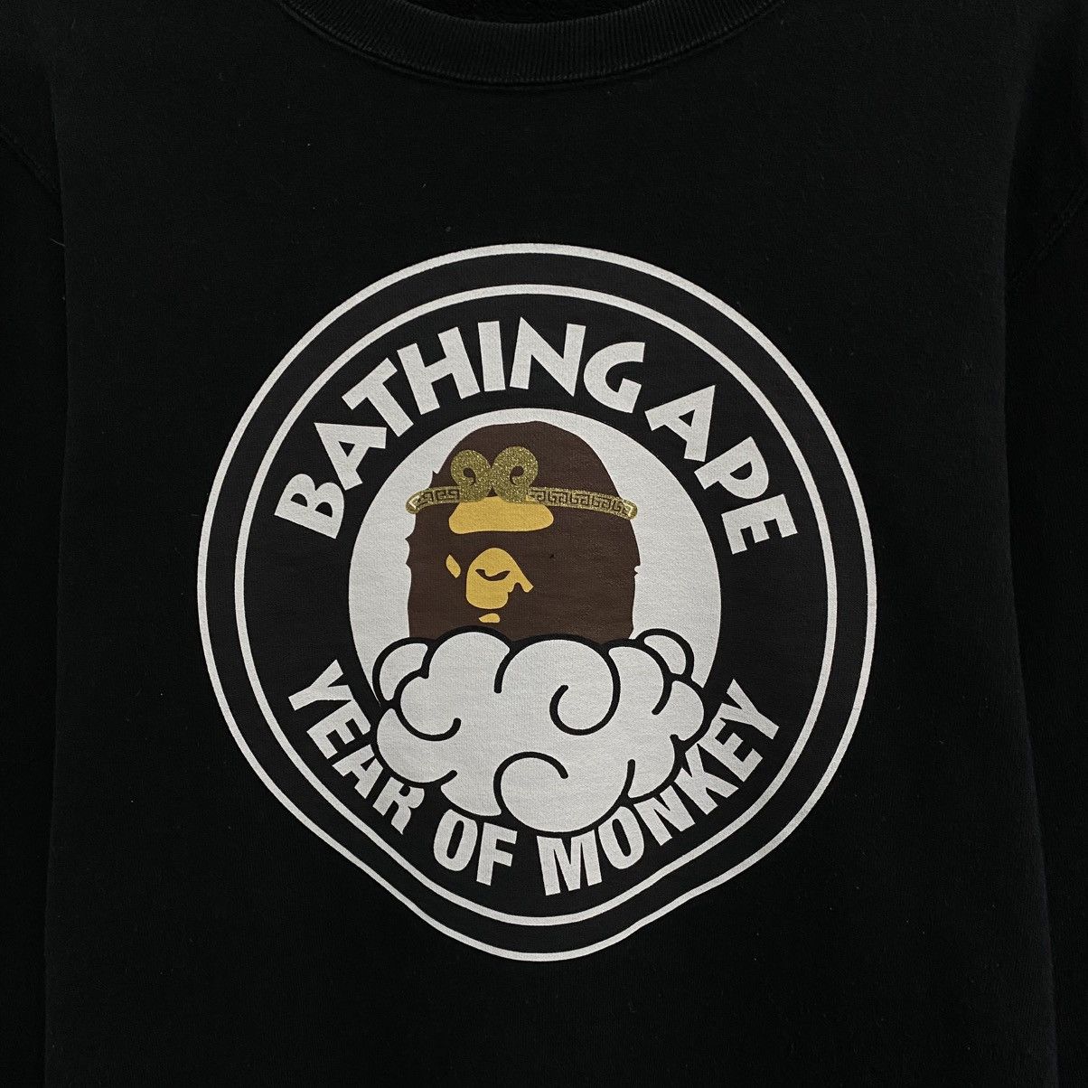 Bape Bathing Ape Sweatshirt BAPE Crewneck Black Sweater Big Logo Size US L / EU 52-54 / 3 - 6 Thumbnail