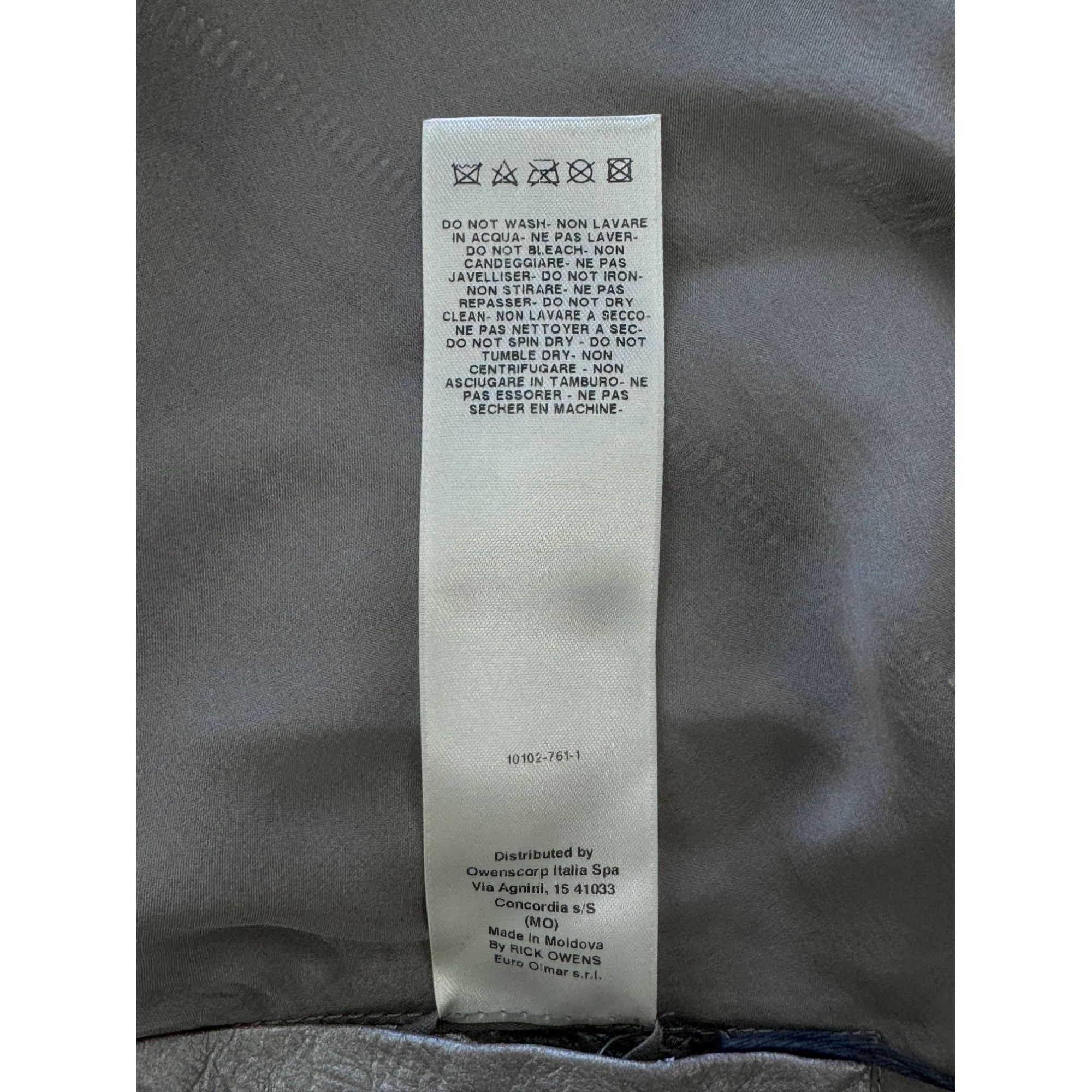 Rick Owens Rick Owens S/S18 'DIRT' Warm Silver Cowl Neck Biker Jacket Size XS / US 0-2 / IT 36-38 - 11 Thumbnail
