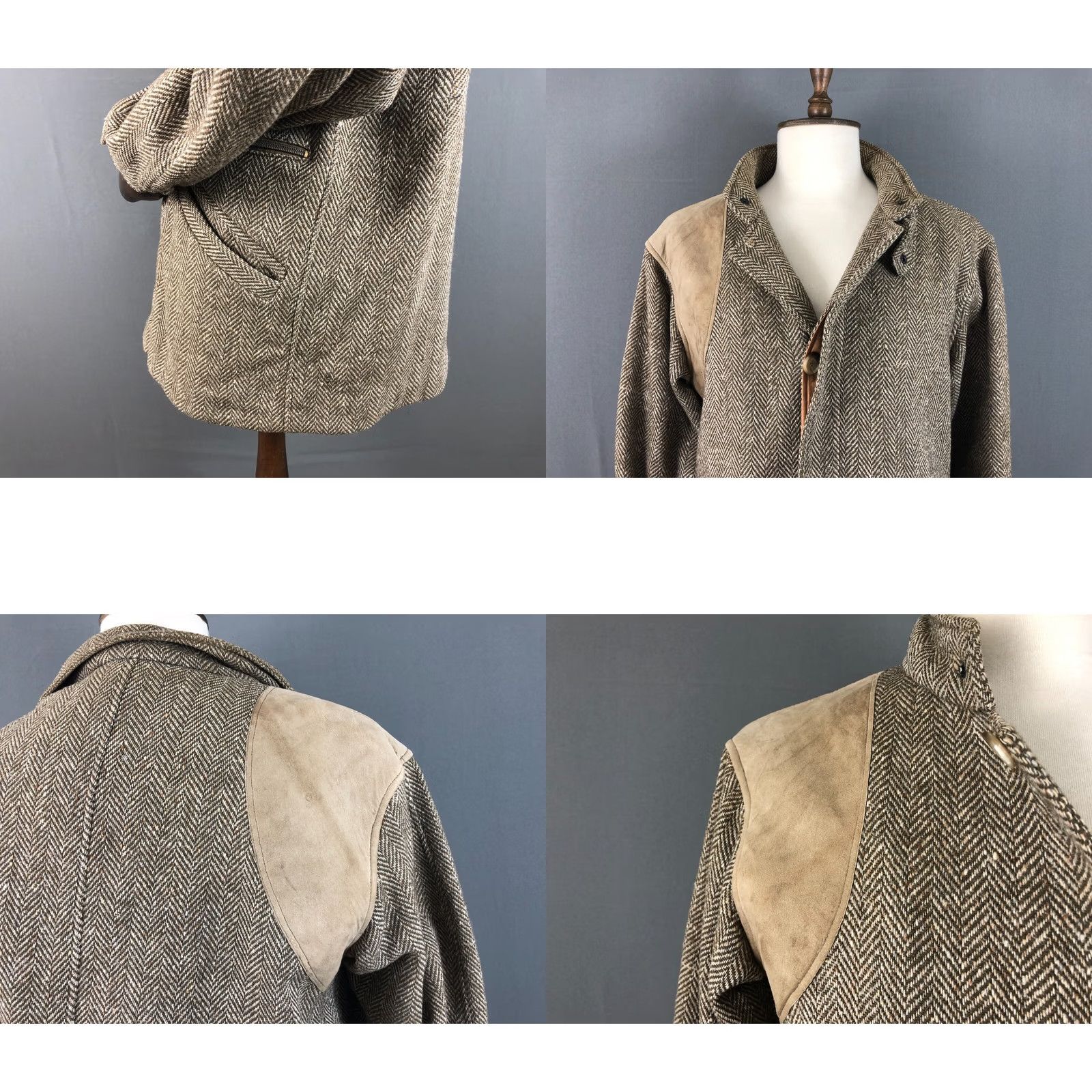 Valstar Valstar Coat Wool/Alpaca Men Brown Patterned Size US M / EU 48-50 / 2 - 8 Thumbnail