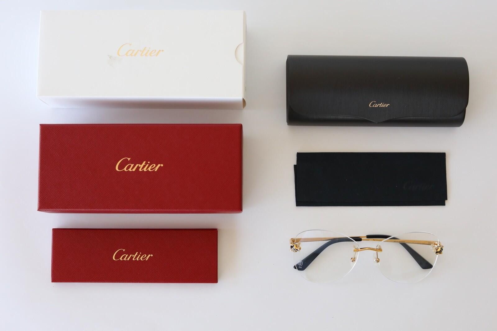 Cartier New Cartier eyewear optical eyeglasses gold CT0418O 001 med Size ONE SIZE - 3 Thumbnail