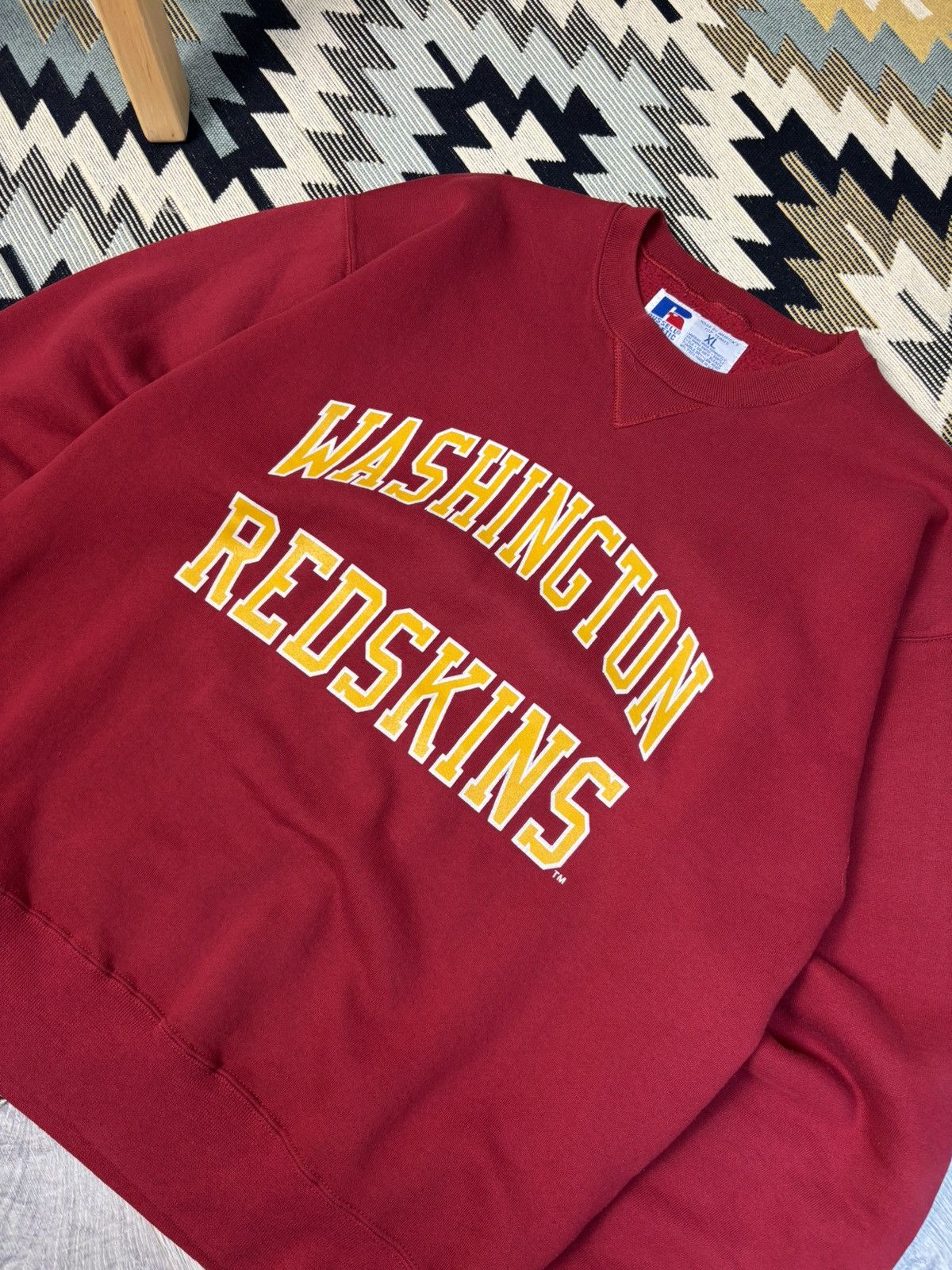 Russell Athletic Washington Redskins Vintage Crewneck Sweater Size US XL / EU 56 / 4 - 3 Thumbnail