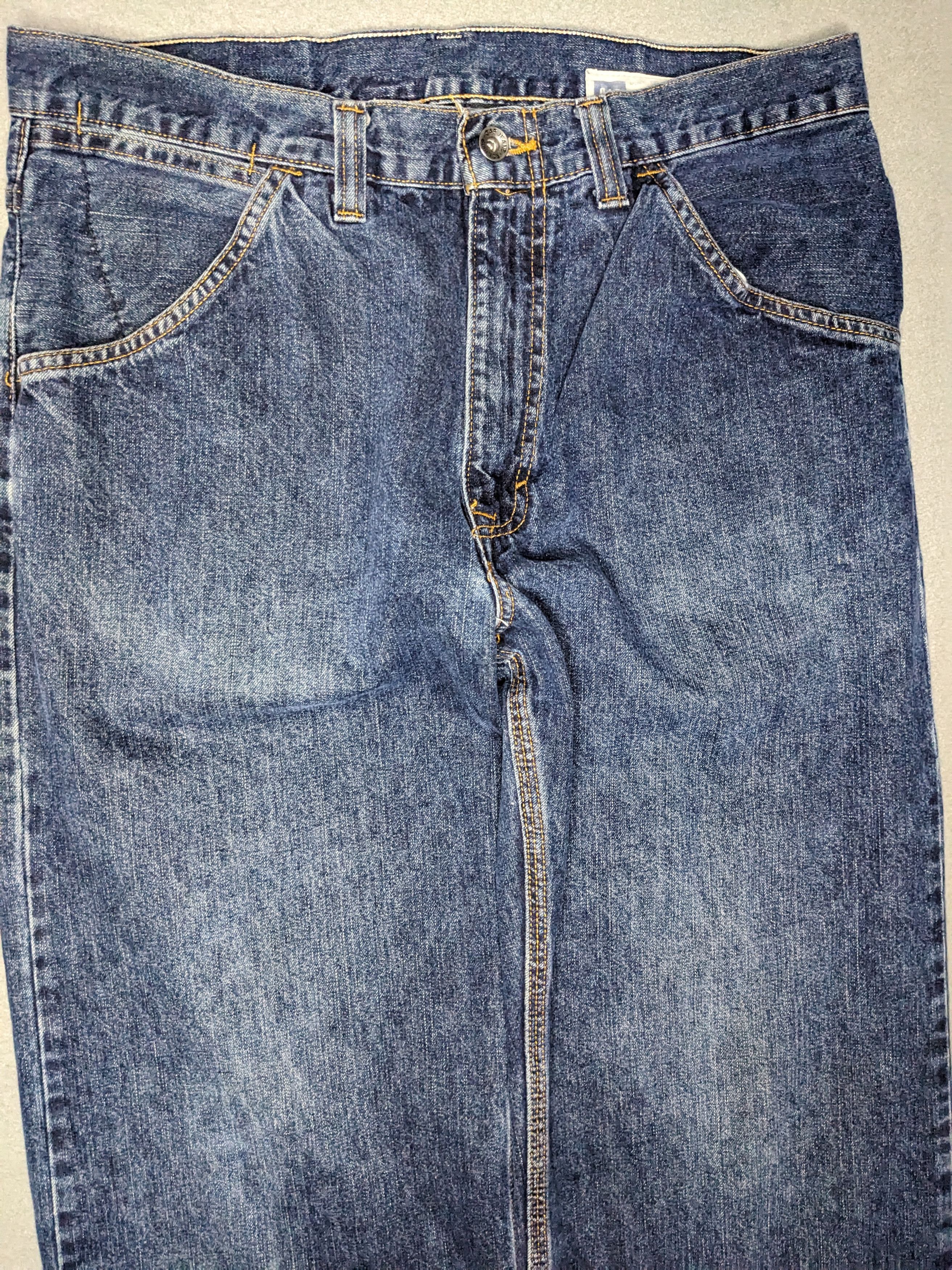 Gap VINTAGE Gap Worker Jeans 34x33 Denim Wide Leg Straight Y2K Size US 34 / EU 50 - 3 Thumbnail