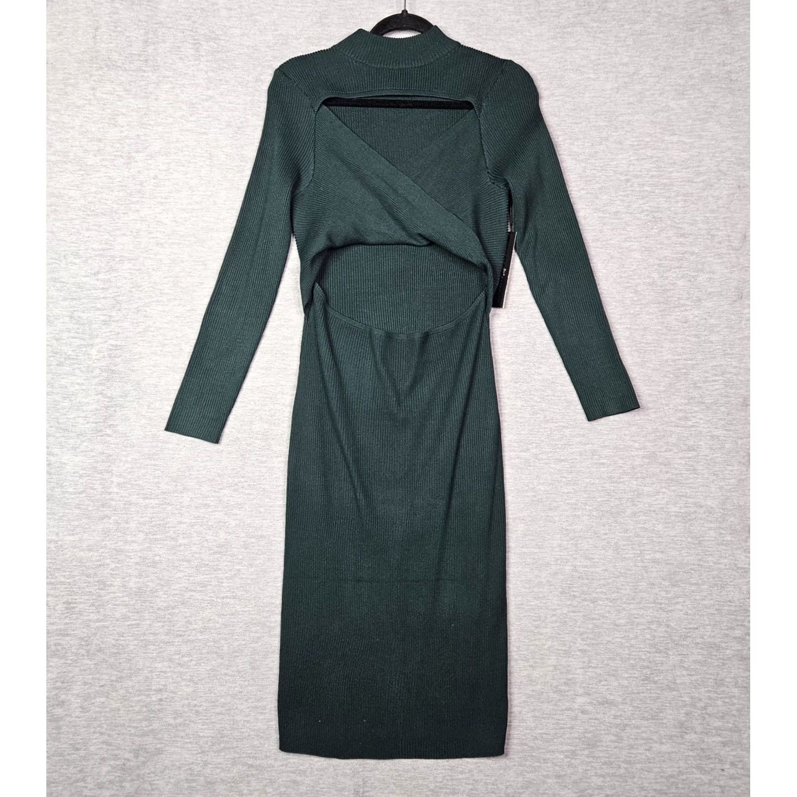 Almost Famous Almost Famous Green Ribbed Bodycon Dress Women's XL NWT Size XL / US 12-14 / IT 48-50 - 2 Thumbnail