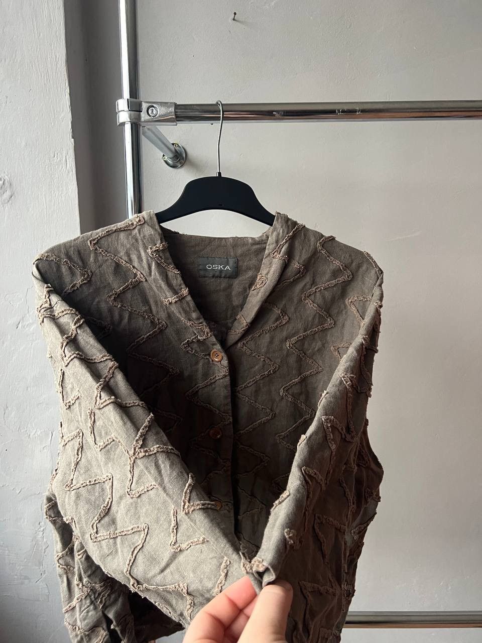 OSKA OSKA DESIGN LINEN JAPANESE BUTTON BLAZER JACKET RELAXED FIT Size XS / US 0-2 / IT 36-38 - 8 Thumbnail