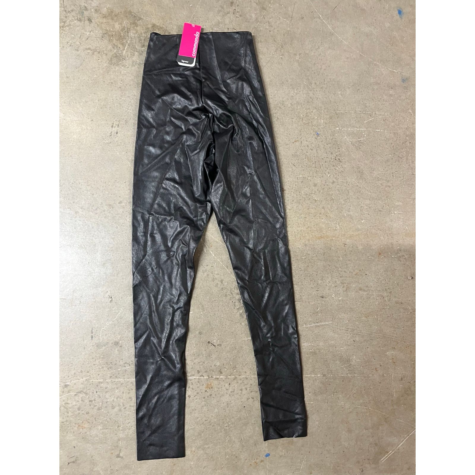 Commando COMMANDO - Faux stretch-leather leggings/ S / Black / NWT Size 28" / US 6 / IT 42 - 9 Thumbnail