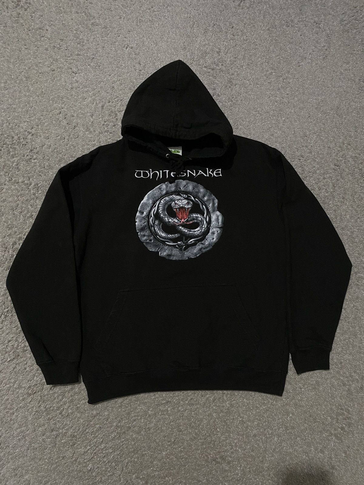 Band Tees × Vintage Whitesnake Vintage Hoodie Uroboros M Death Metal y2k grunge Size US M / EU 48-50 / 2 - 5 Thumbnail