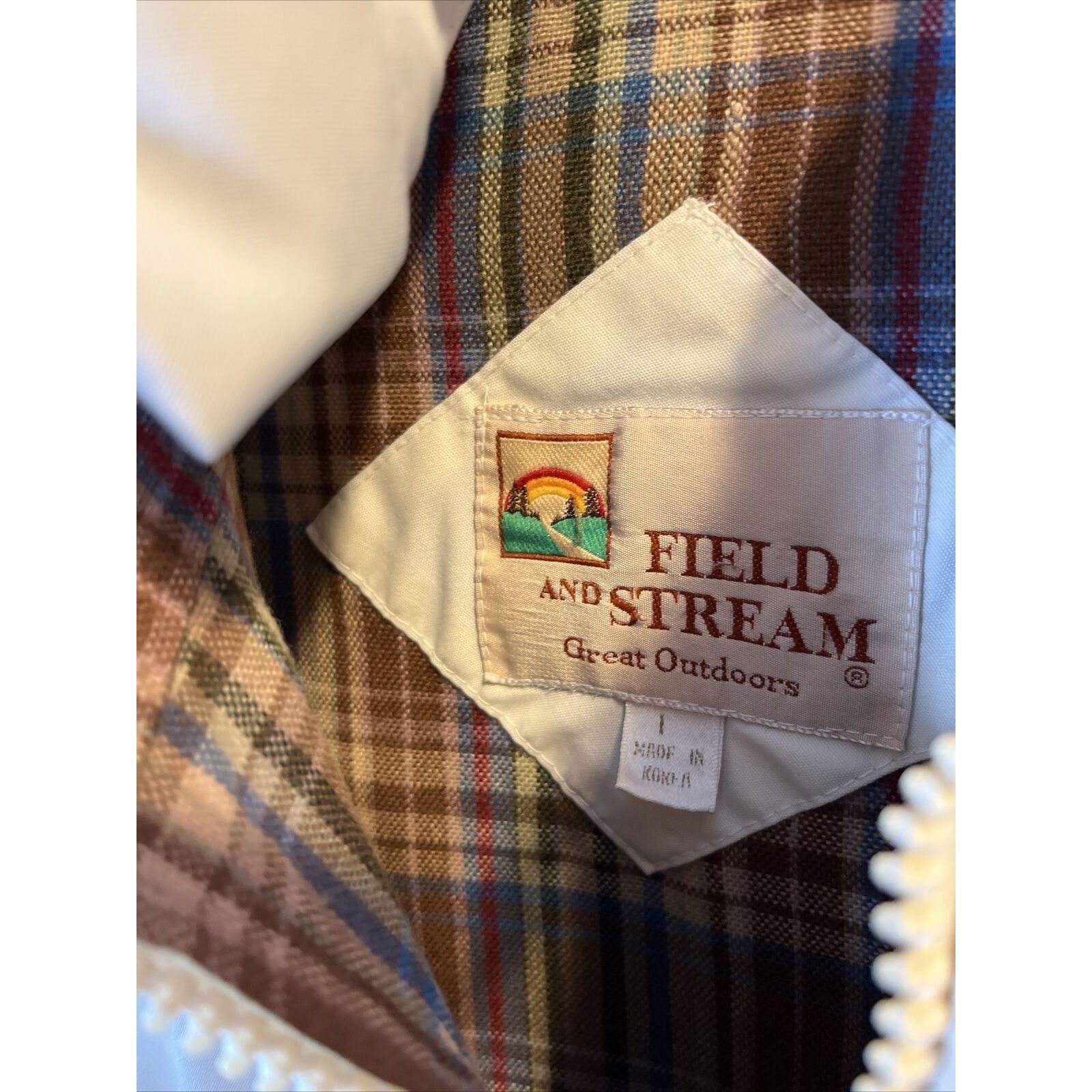 Field & Stream Field & Stream Vintage Women's L Beige LS Zip Quilted Jacket Size L / US 10 / IT 46 - 14 Thumbnail