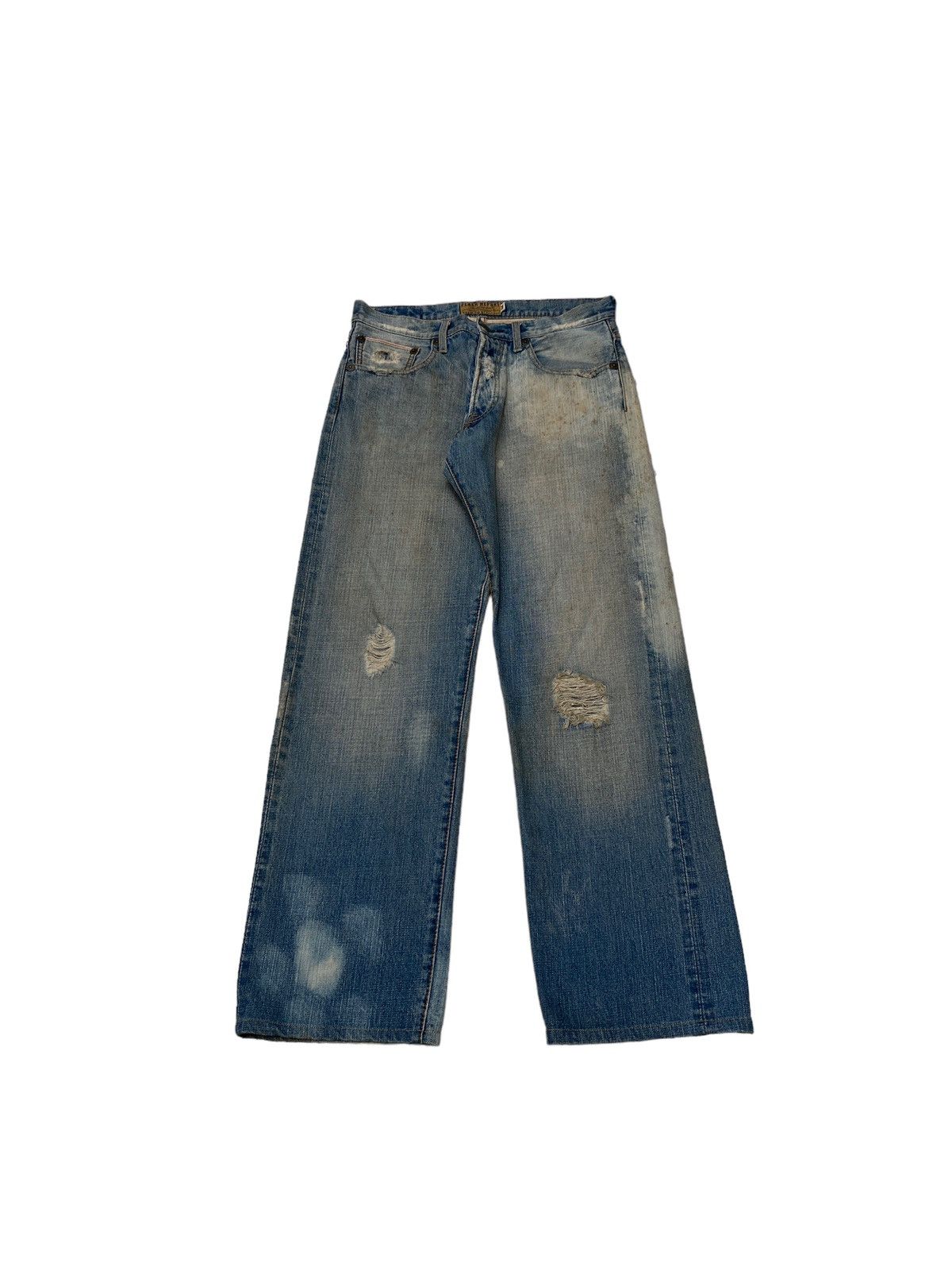 image of Avant Garde x Vintage Flash Report Denim Jeans 1990S, Men's (Size 30)