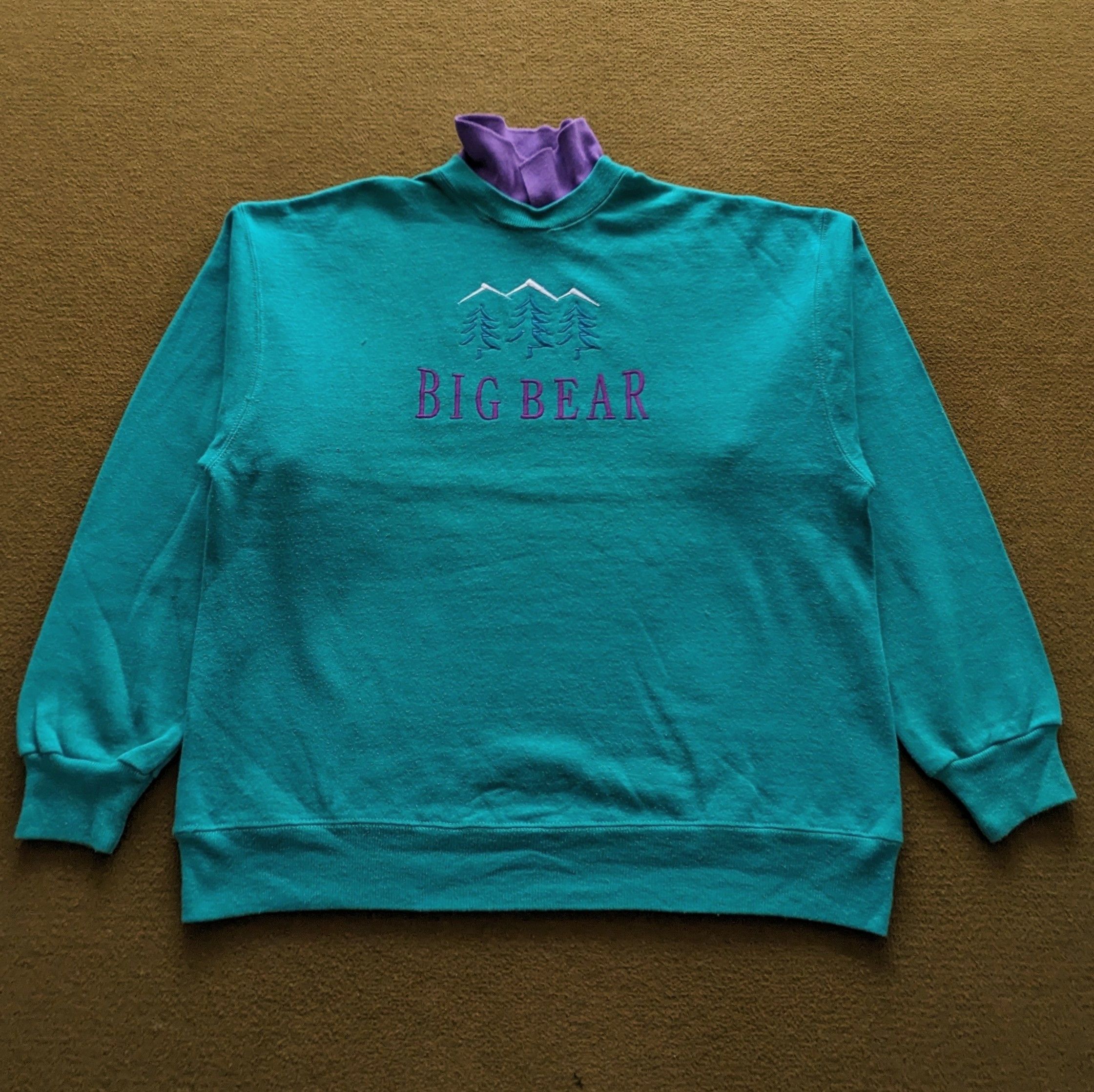 Vintage Vintage BIG BEAR Mountain Collar Sweatshirt Size US L / EU 52-54 / 3 - 1 Thumbnail