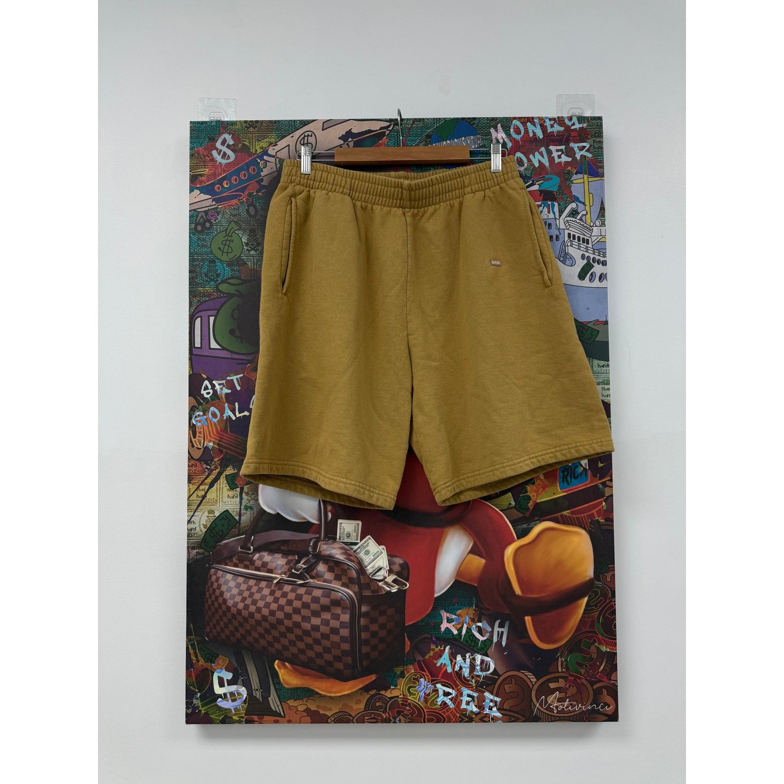 Supreme Small Box logo Shorts Wheat New Large