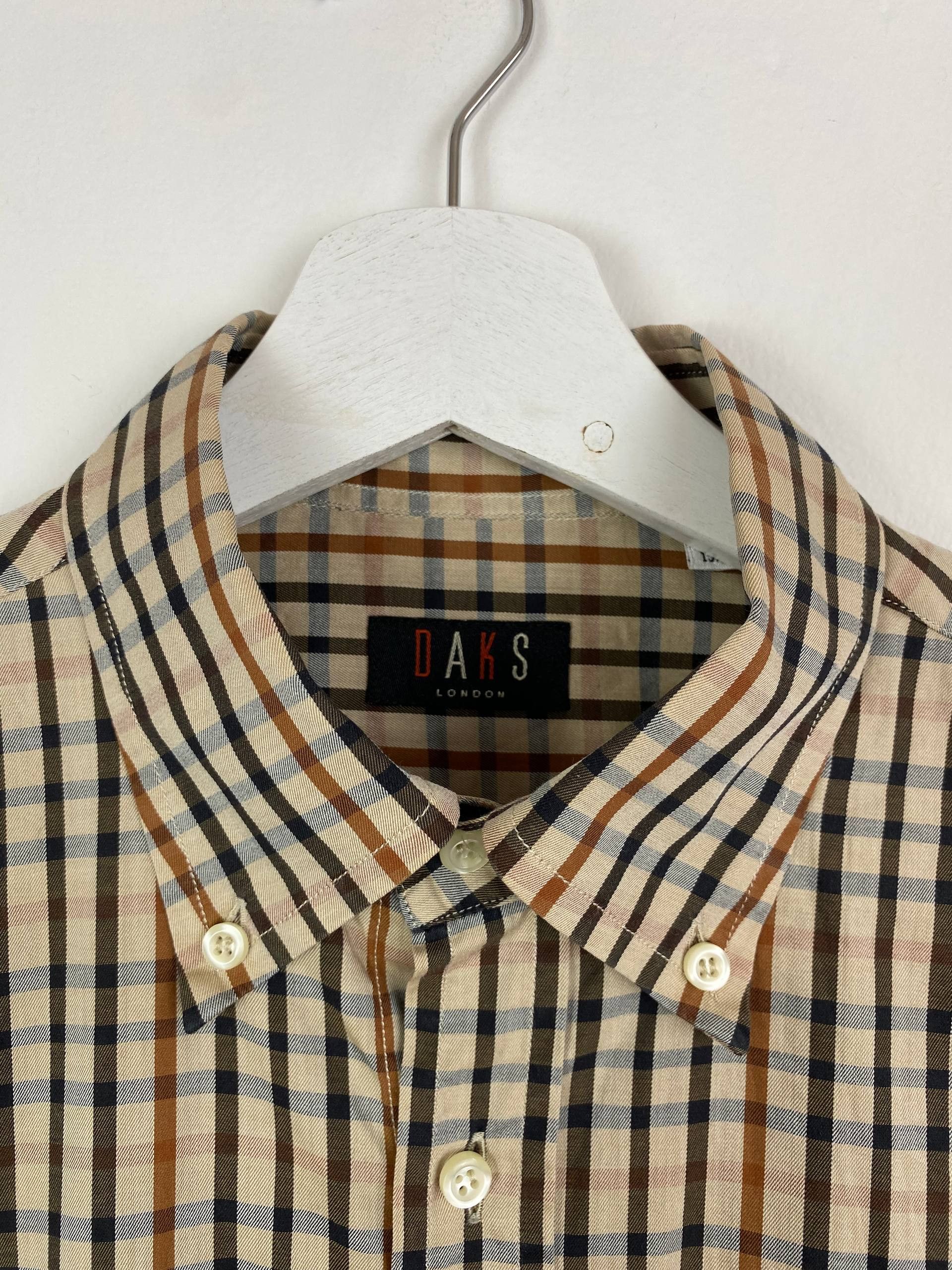 DAKS DAKS London Signature House Check Button-Down Shirt Size M Size US M / EU 48-50 / 2 - 3 Thumbnail