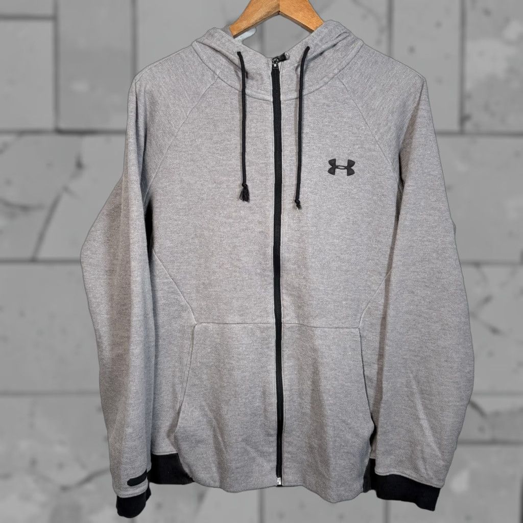Under Armour Under Armour Gray Full Zip Hooded Jacket Mens Size M Size US M / EU 48-50 / 2 - 1 Thumbnail