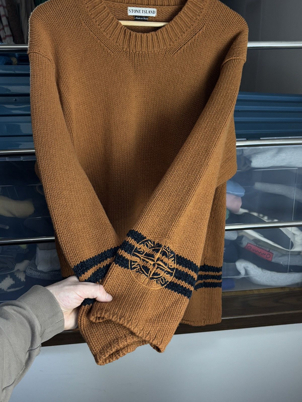 Stone Island 90s Stone Island Vintage Knitted Wool Sweater Size US M / EU 48-50 / 2 - 3 Thumbnail