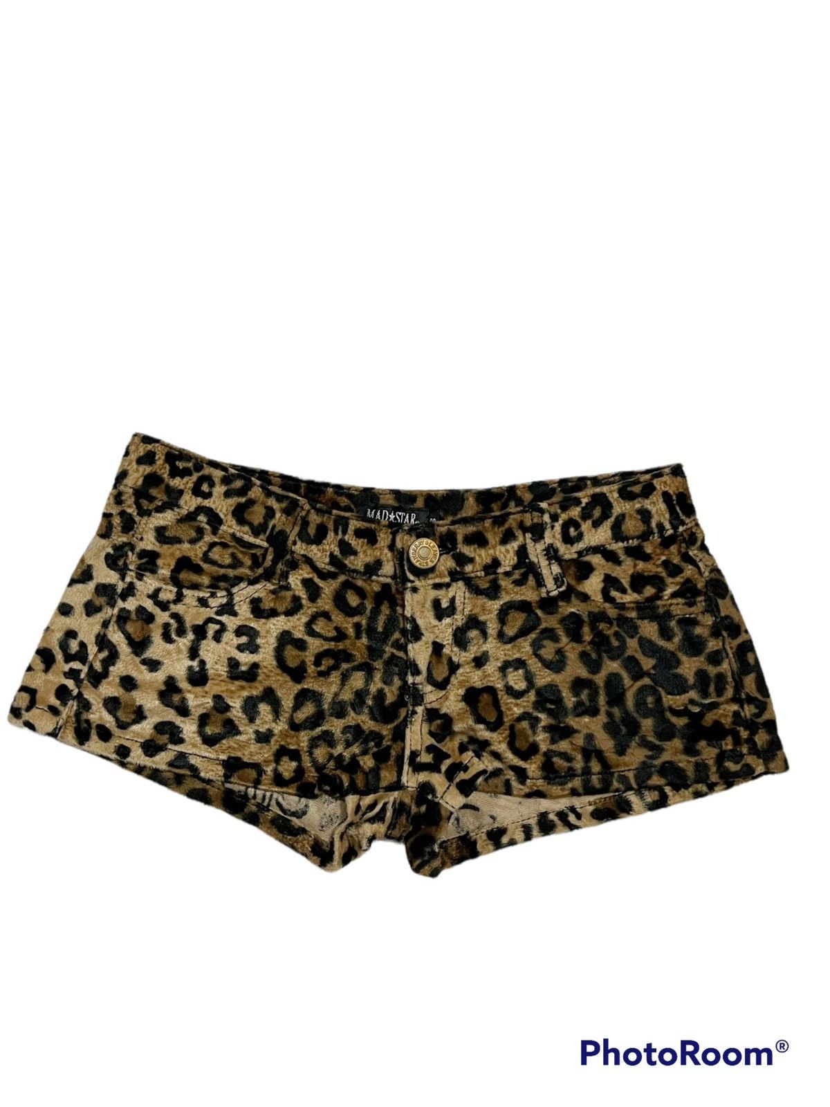 Japanese Brand Super low waist gyaru faux fur shorts 🐆🖤 Size 28" / US 6 / IT 42 - 1 Thumbnail