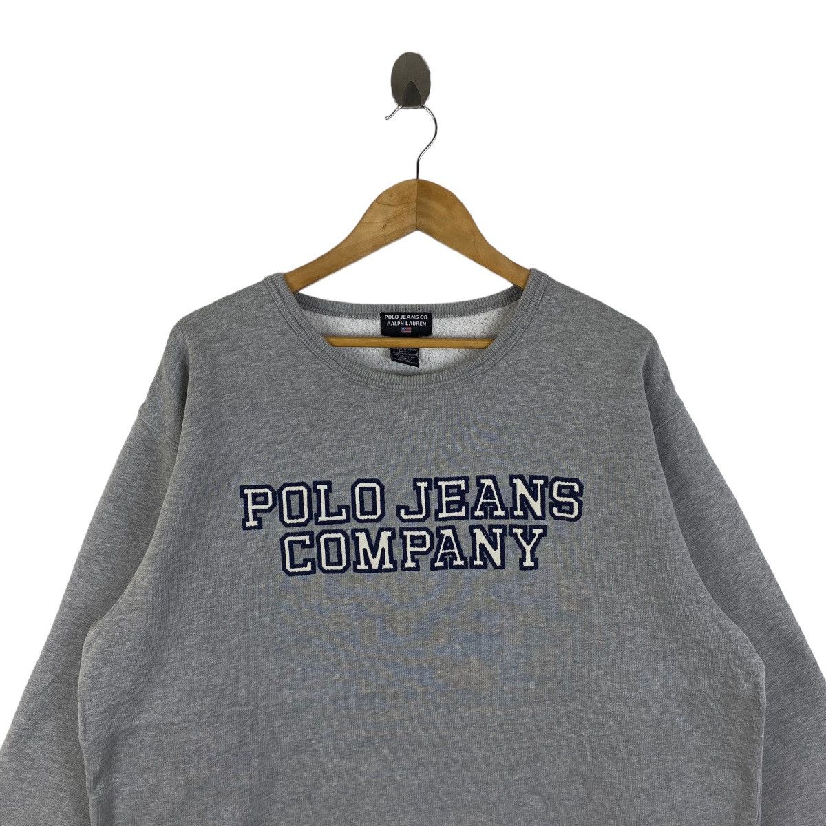 Polo Ralph Lauren × Vintage Vintage POLO JEANS COMPANY Big Logo Sweatshirt Pullover Size US L / EU 52-54 / 3 - 4 Thumbnail