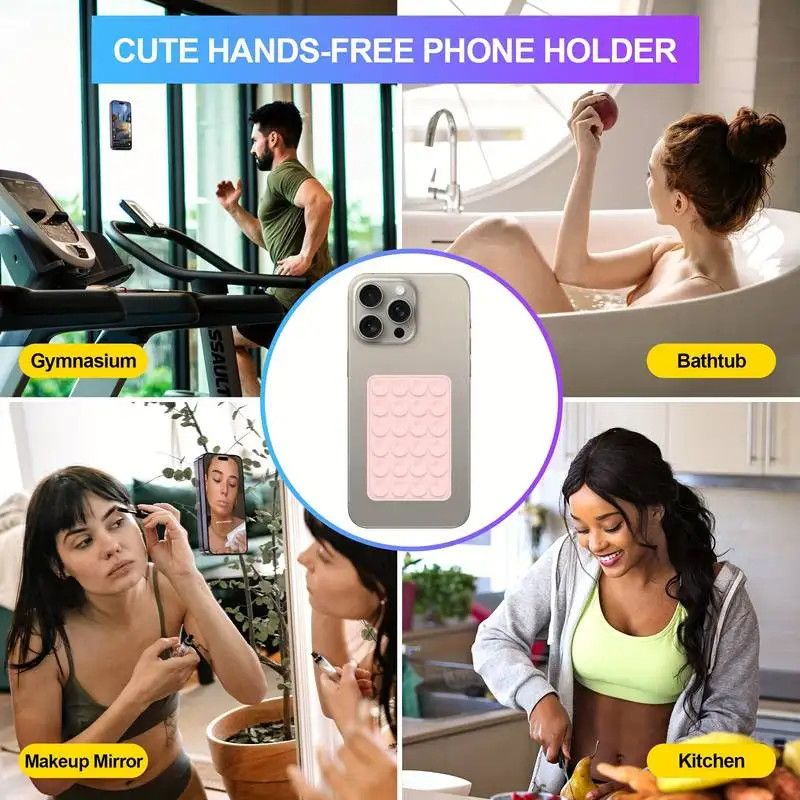 Other Silicone Suction Phone Holder Mat Multifunctional Wall Stand Size ONE SIZE - 6 Thumbnail