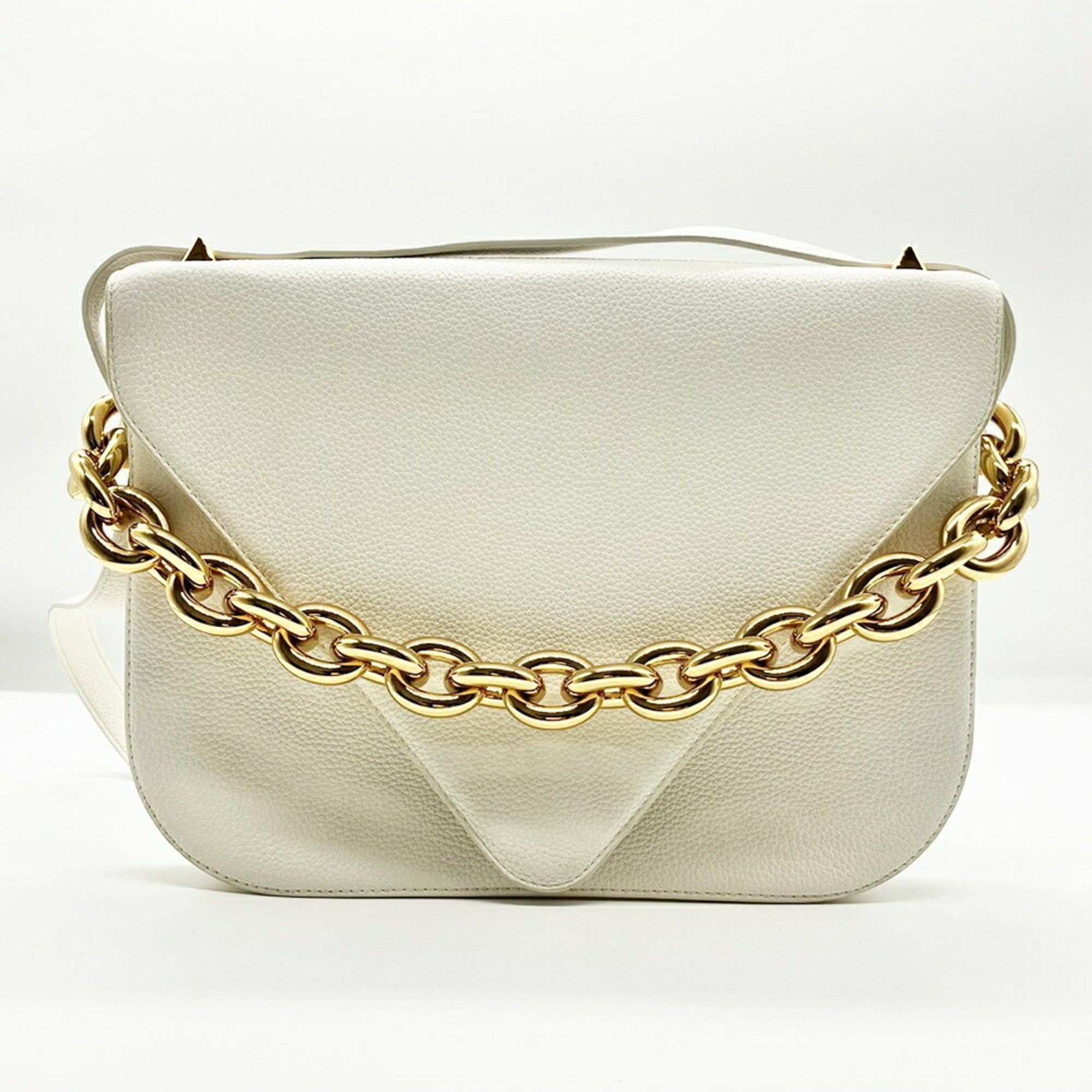 Bottega Veneta Bottega Veneta Mount Medium Shoulder Bag White Women's BOTTEGA VENETA Size ONE SIZE - 1 Thumbnail
