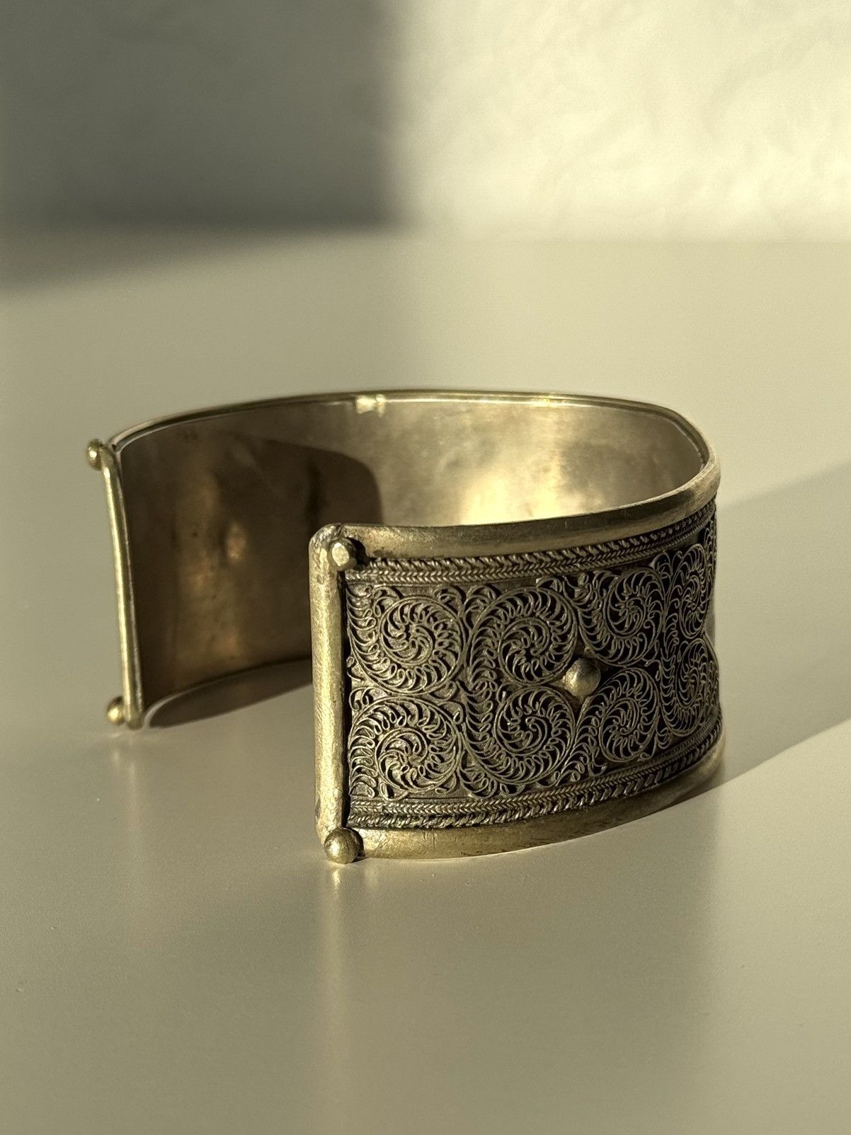 Vintage ★0% TAX★ ANTIQUE HIPPIE NATURAL PATINA METAL BRACELET PUNK Size ONE SIZE - 5 Thumbnail
