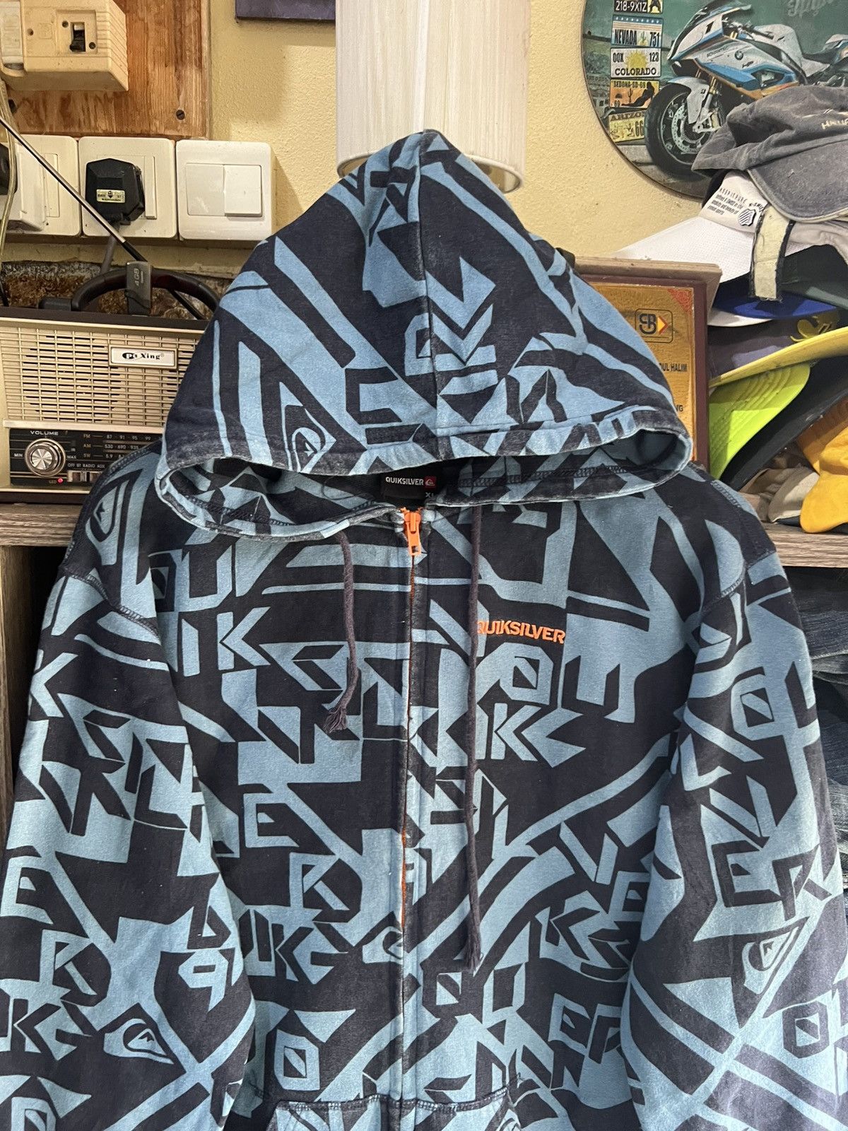 Quiksilver 🔥Quiksilver Fullprinted Zipper Hoodie Size US M / EU 48-50 / 2 - 3 Thumbnail