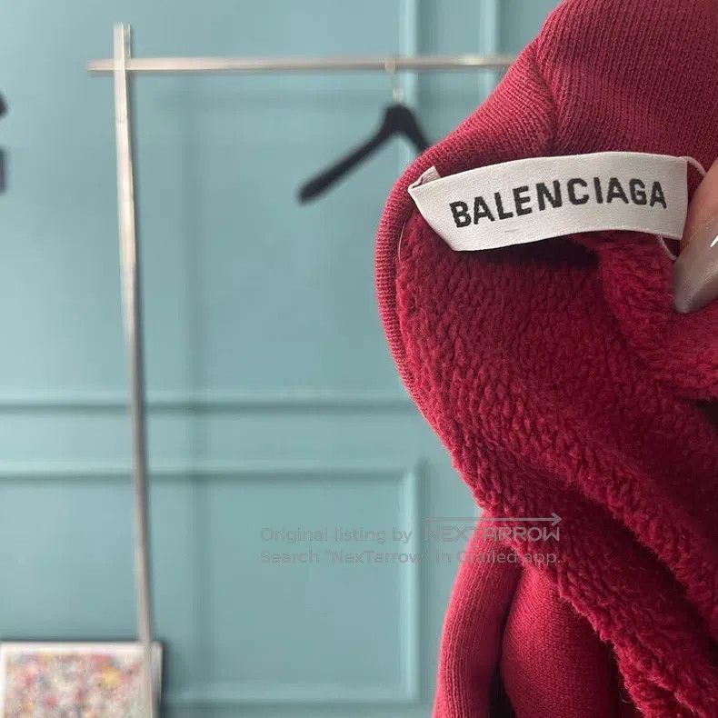Balenciaga Balenciaga Red wheat ear logo hoodie Size US XS / EU 42 / 0 - 4 Thumbnail
