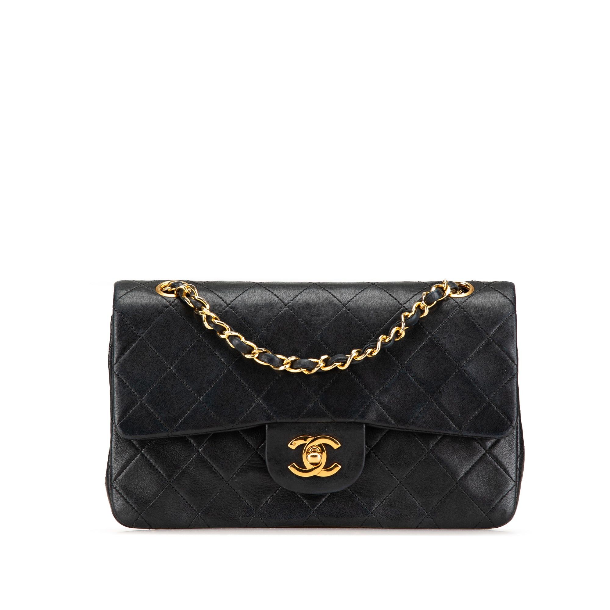 Chanel Chanel Small Classic Lambskin Double Flap Black Size ONE SIZE - 1 Thumbnail