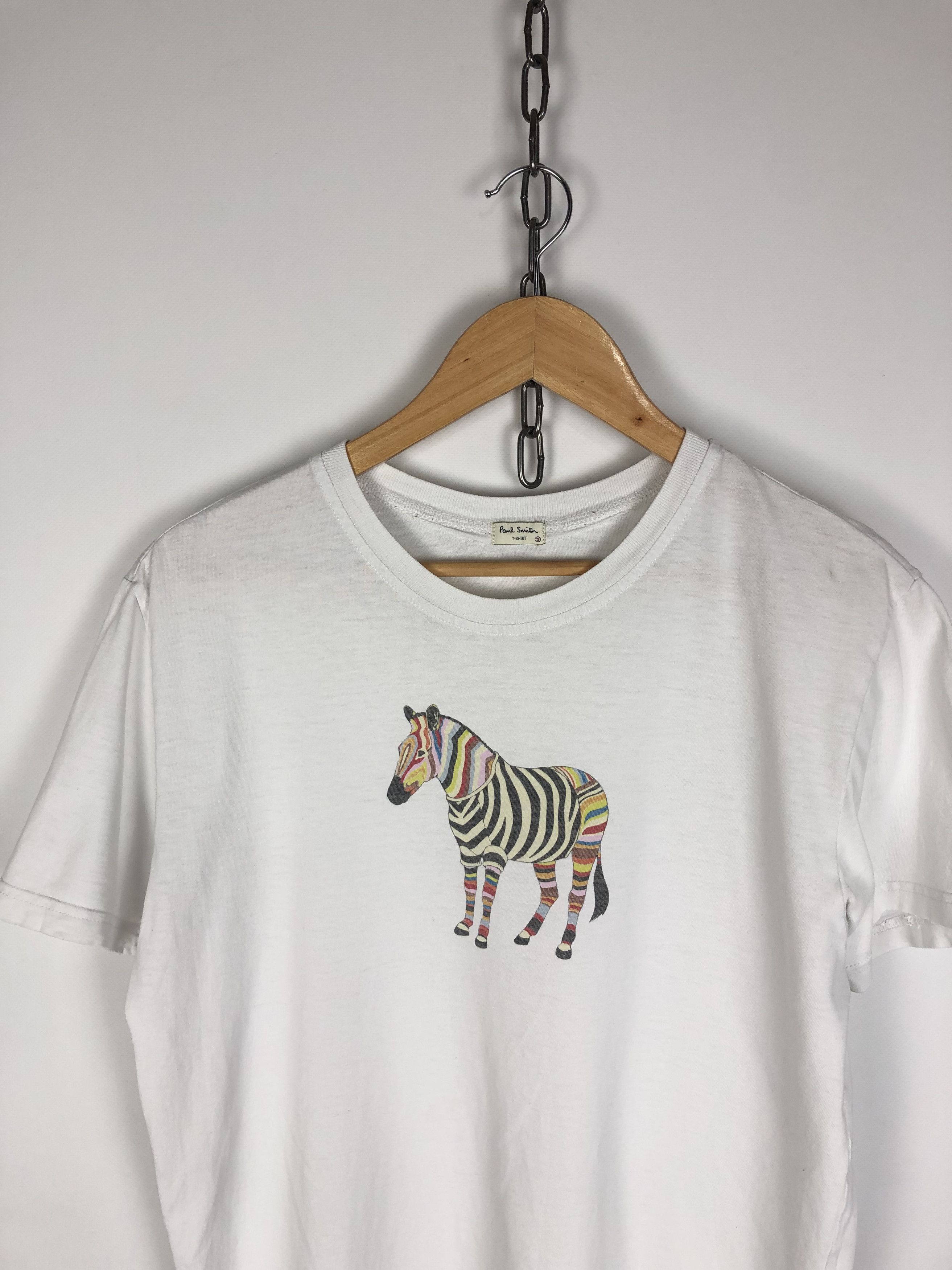 Paul Smith Paul Smith T-Shirt Zebra Logo White Tee size S Size US S / EU 44-46 / 1 - 2 Thumbnail