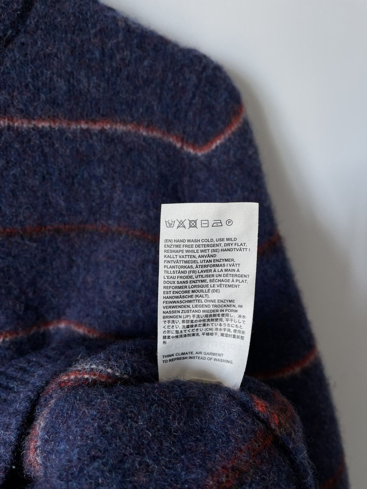 Acne Studios Acne Studios Kai S Striped 100% Wool Sweater Size US S / EU 44-46 / 1 - 9 Thumbnail