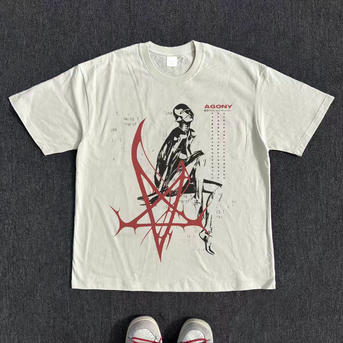 Vintage AGONY Cyberpunk Robot Print T-Shirt Size US M / EU 48-50 / 2 - 1 Thumbnail
