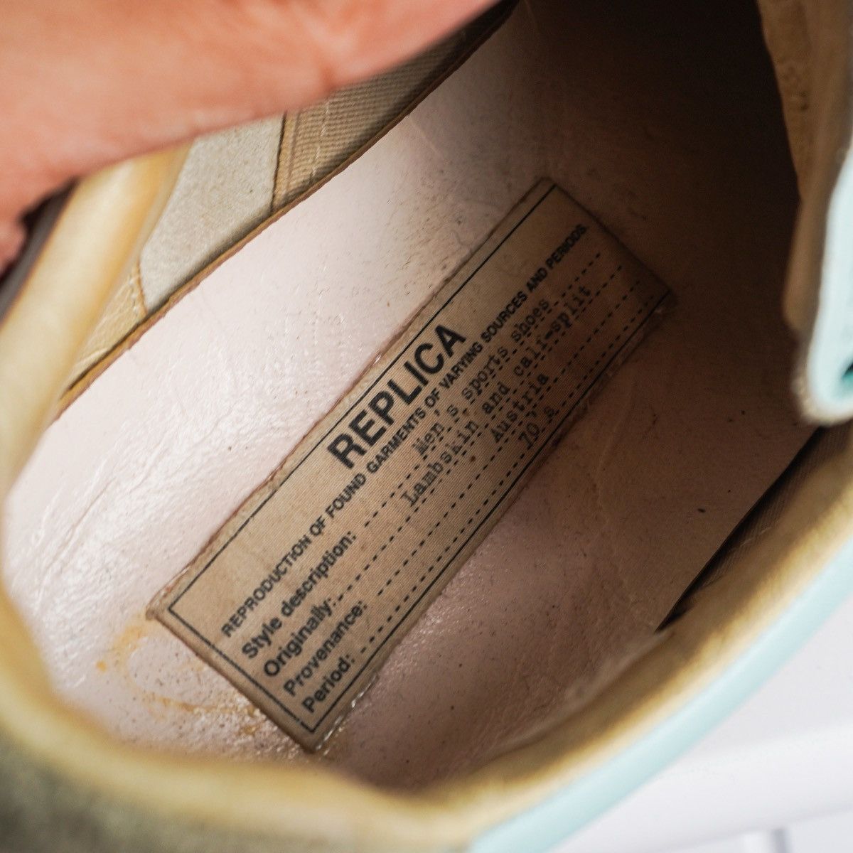 Maison Margiela Maison Margiela S/S2006 Tiffany Blue GATs Size US 5.5 / IT 35.5 - 2 Thumbnail