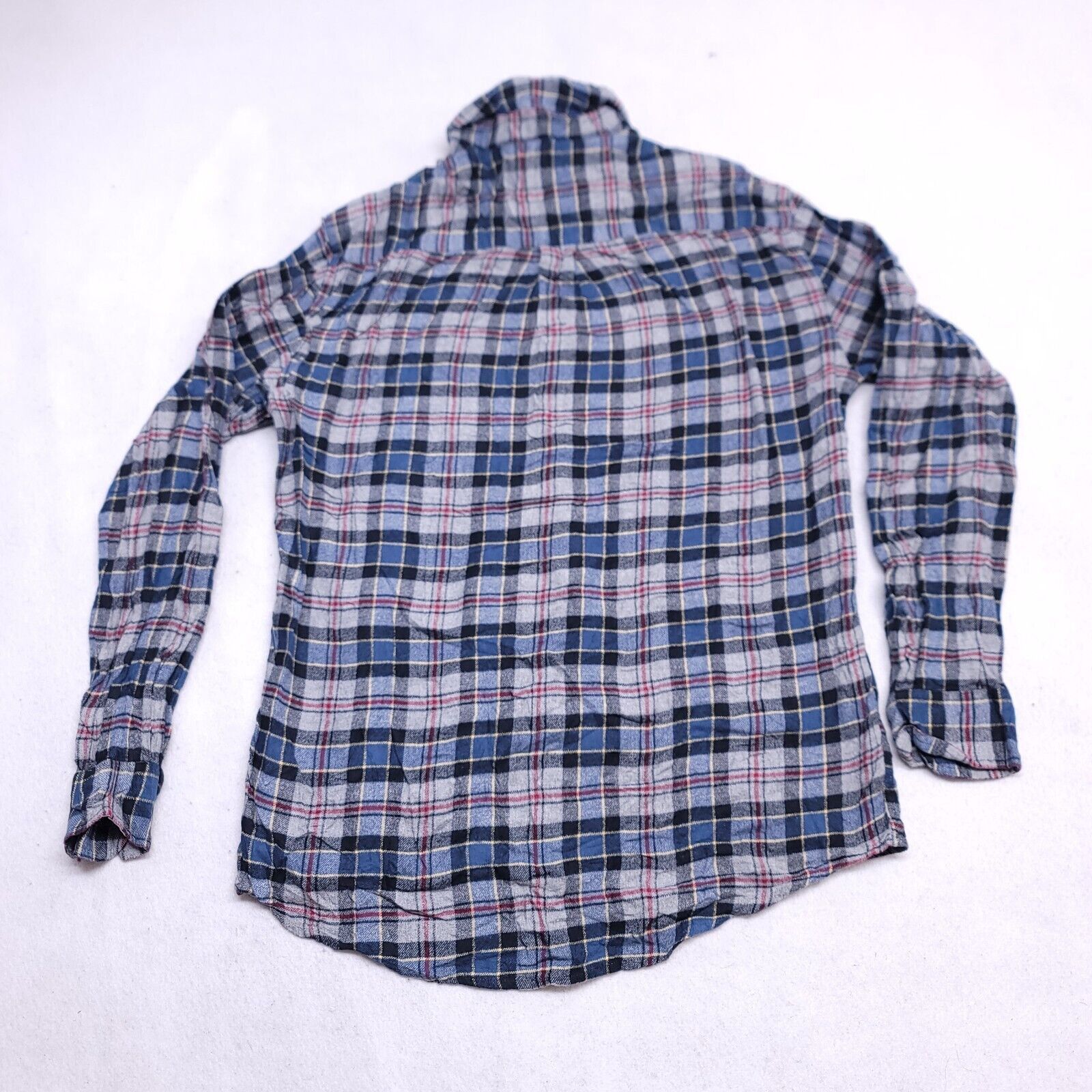 Croft & Barrow Croft & Barrow Tartan Flannel Shirt Mens Size M Gray Blue Size US M / EU 48-50 / 2 - 10 Thumbnail