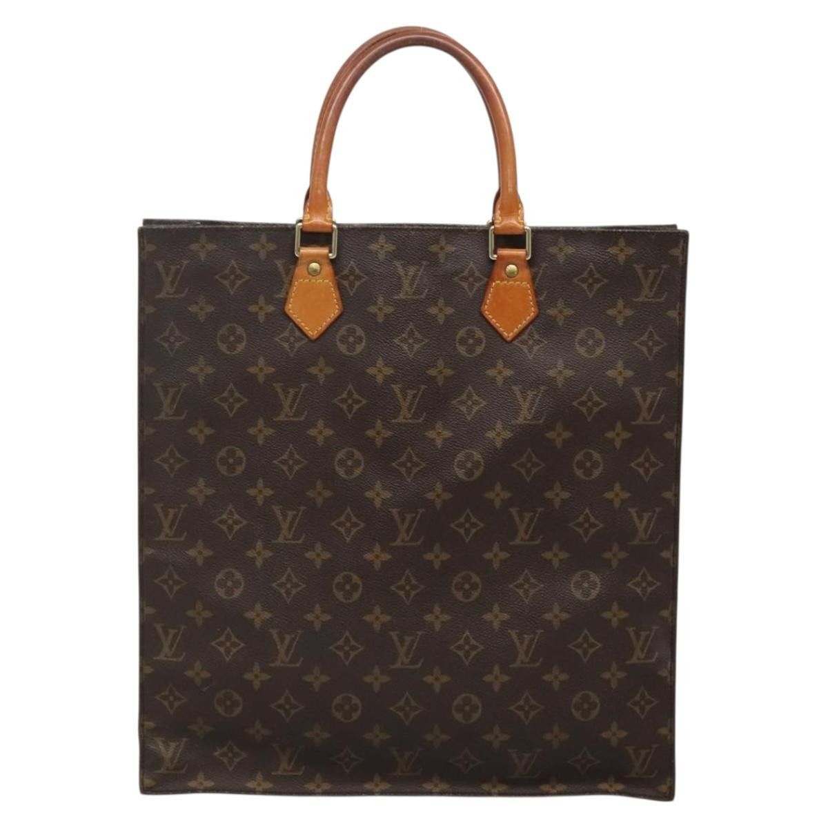 Louis Vuitton LOUIS VUITTON Monogram Sac Plat Hand Bag M51140 Size ONE SIZE - 3 Thumbnail