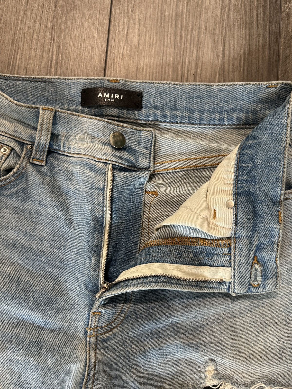 Amiri Amiri MX1 Skinny Blue Black Patch Size US 26 / EU 42 - 8 Thumbnail