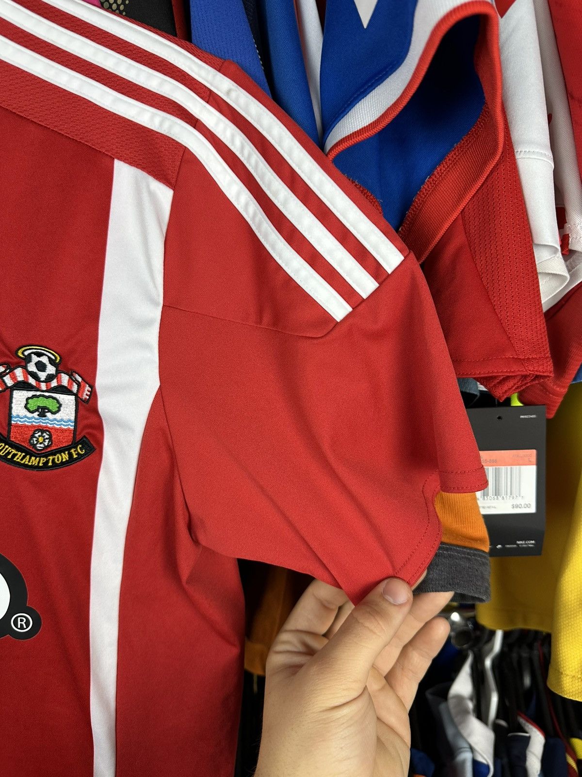 Adidas SOUTHAMPTON 2015-16 HOME SOCCER JERSEY FOOTBALL SHIRT ADIDAS Size US M / EU 48-50 / 2 - 4 Thumbnail