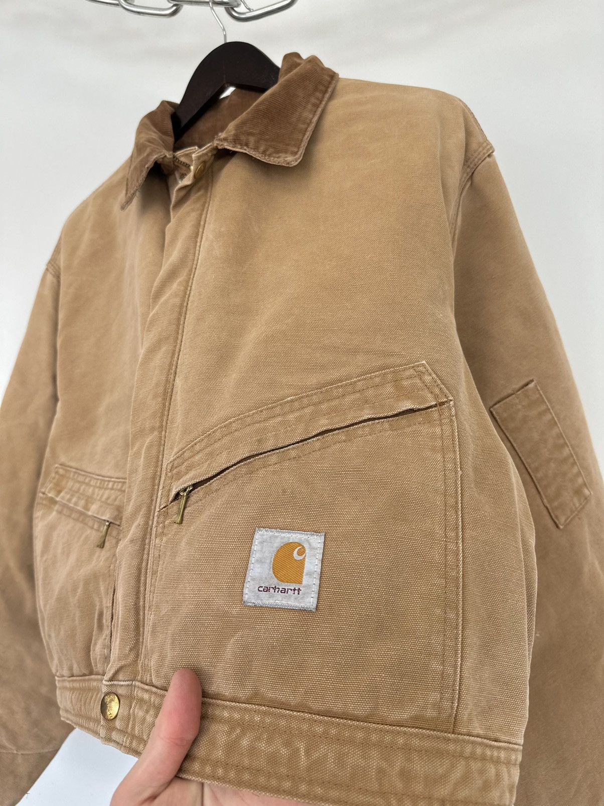 Carhartt Vintage 90s Carhartt USA Distressed Cropped Detroit Jacket Size US S / EU 44-46 / 1 - 3 Thumbnail